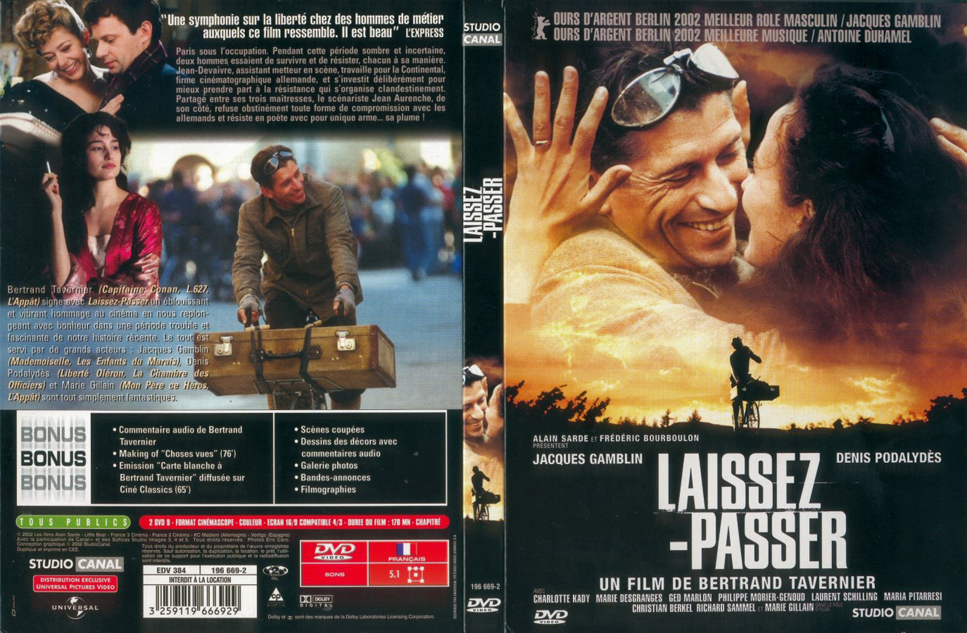 Jaquette DVD Laissez passer