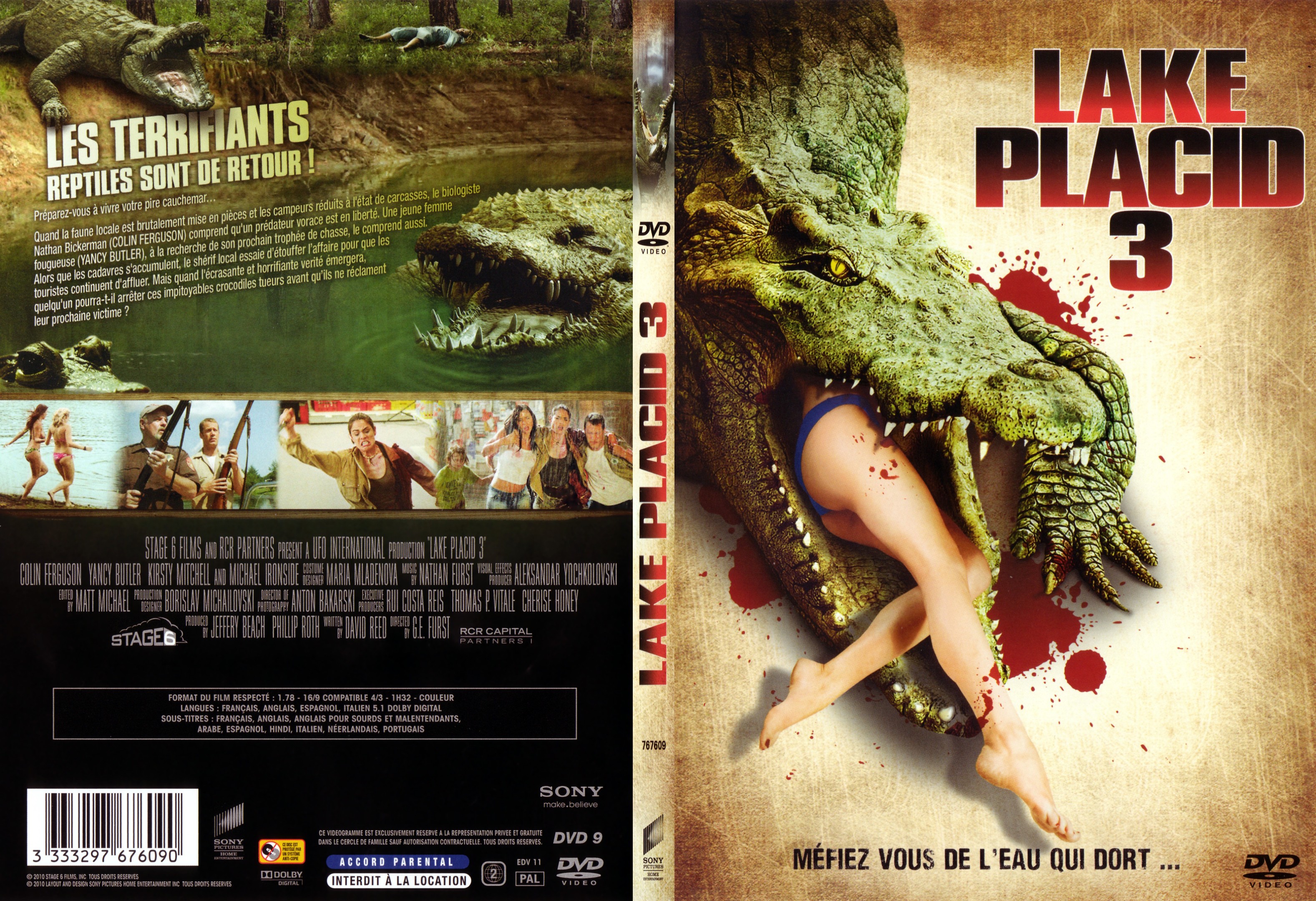 Jaquette DVD Lake Placid 3 - SLIM
