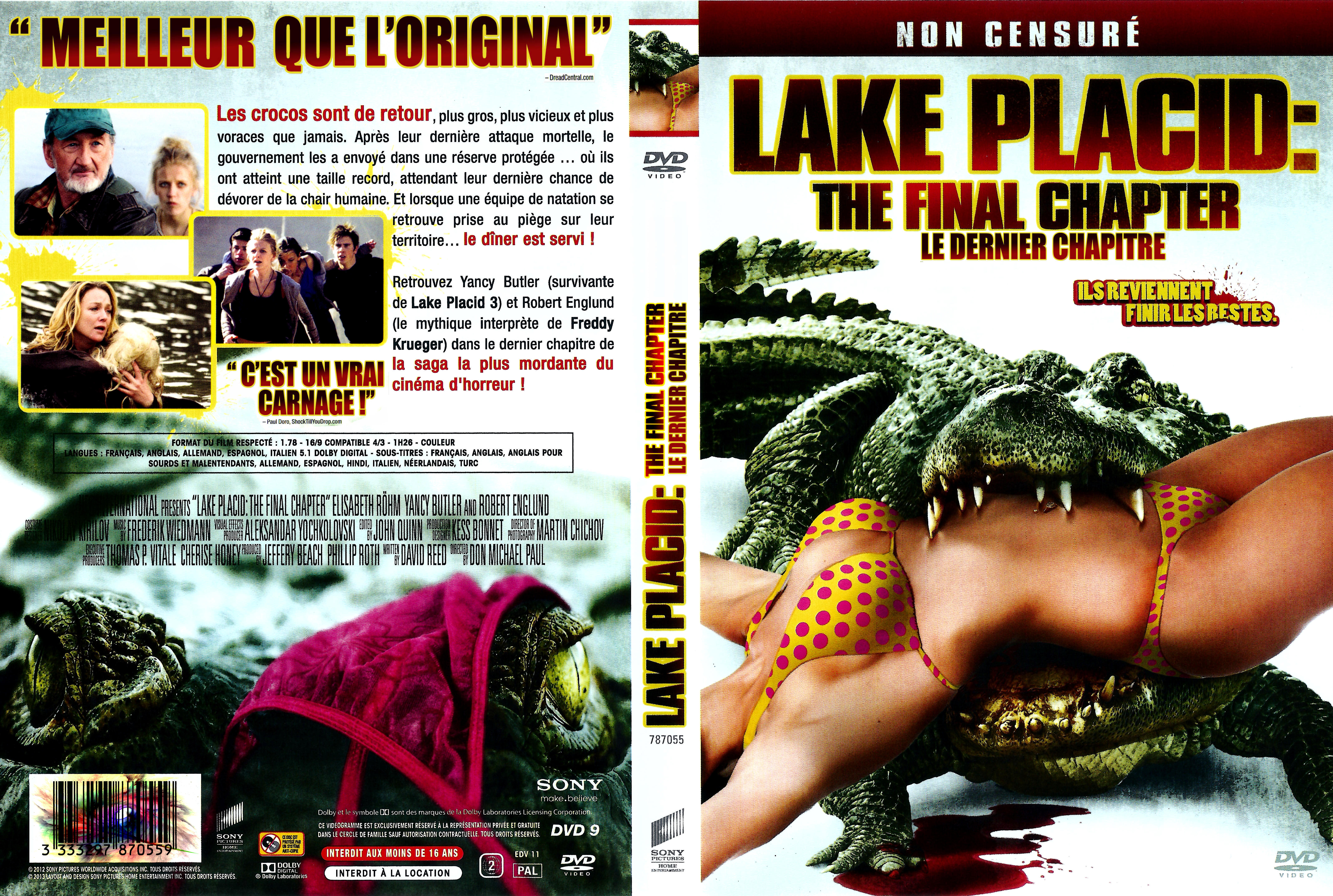 Jaquette DVD Lake Placid - The final chapter v2
