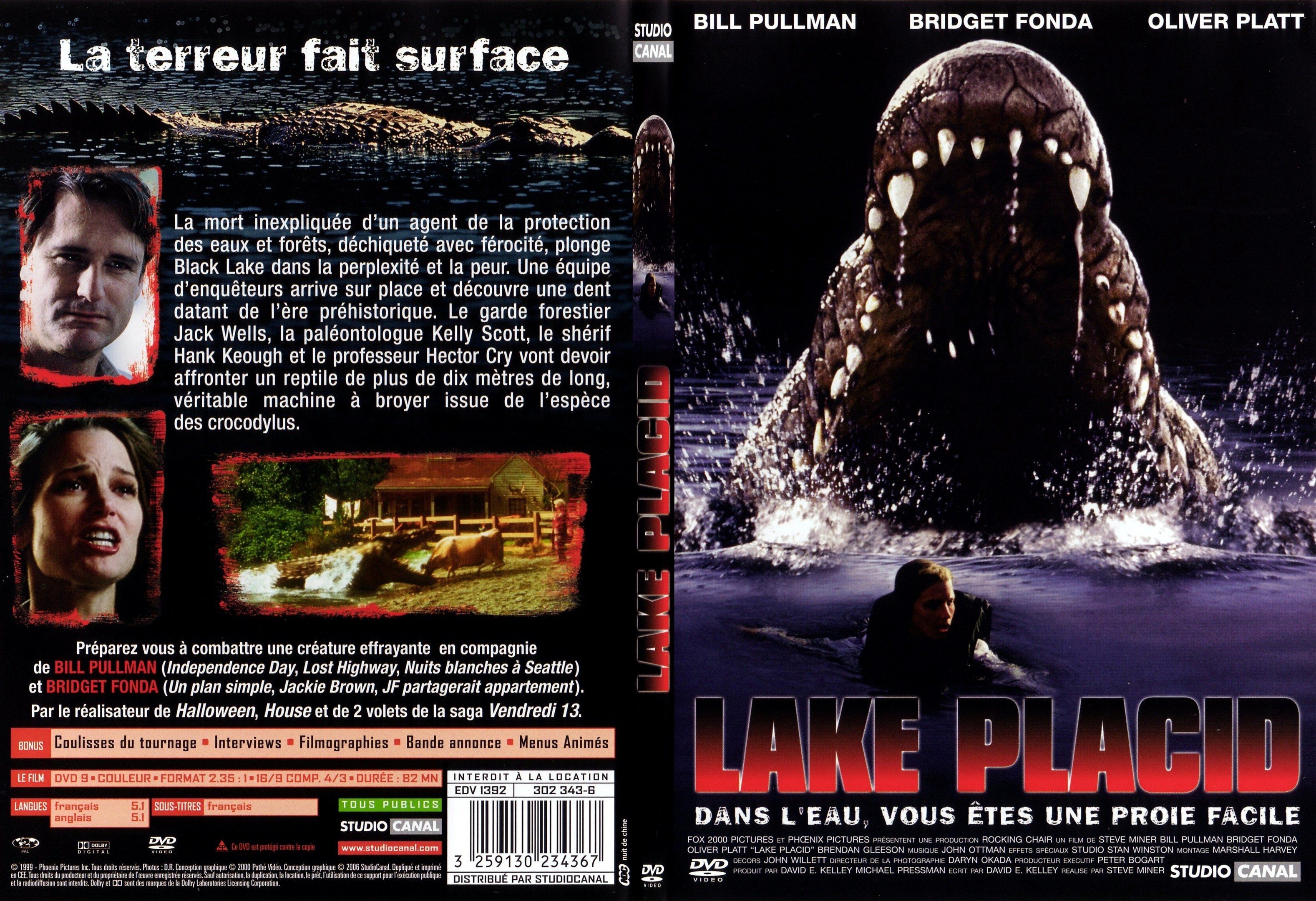 Jaquette DVD Lake placid - SLIM