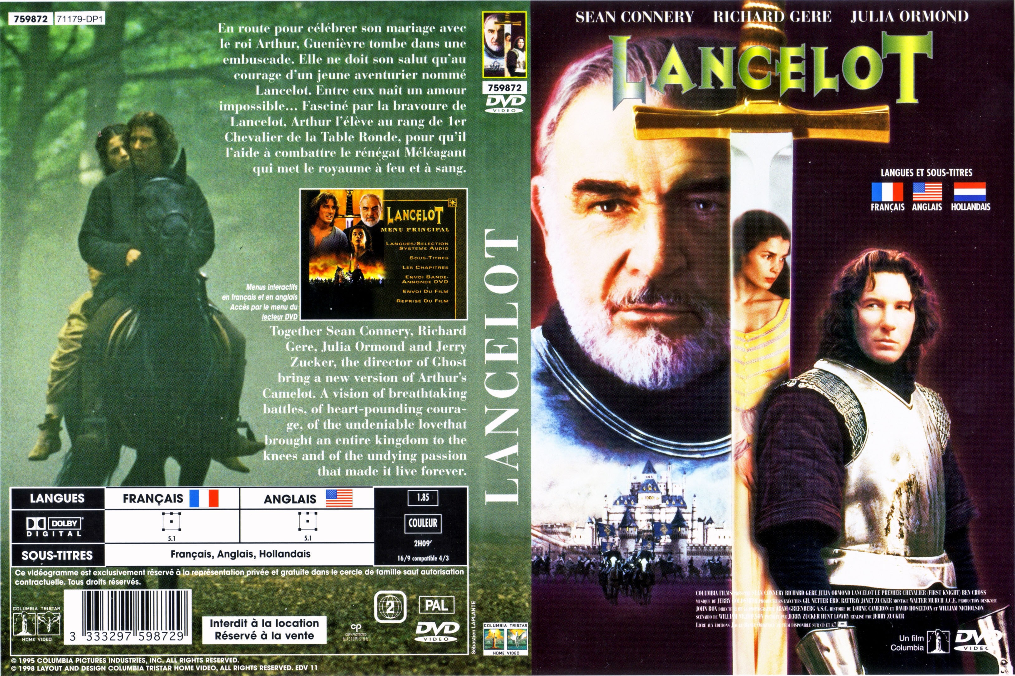 Jaquette DVD Lancelot