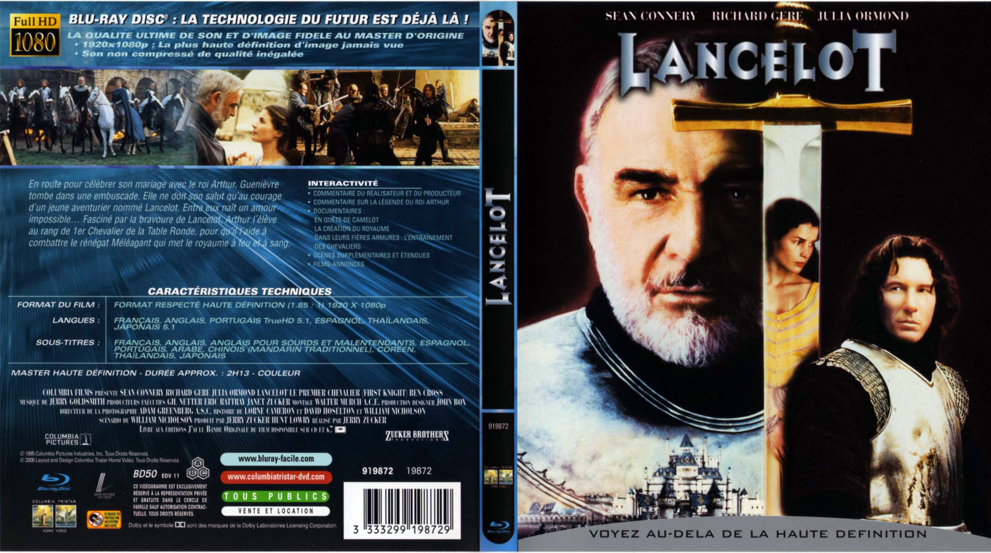 Jaquette DVD Lancelot (BLU-RAY)