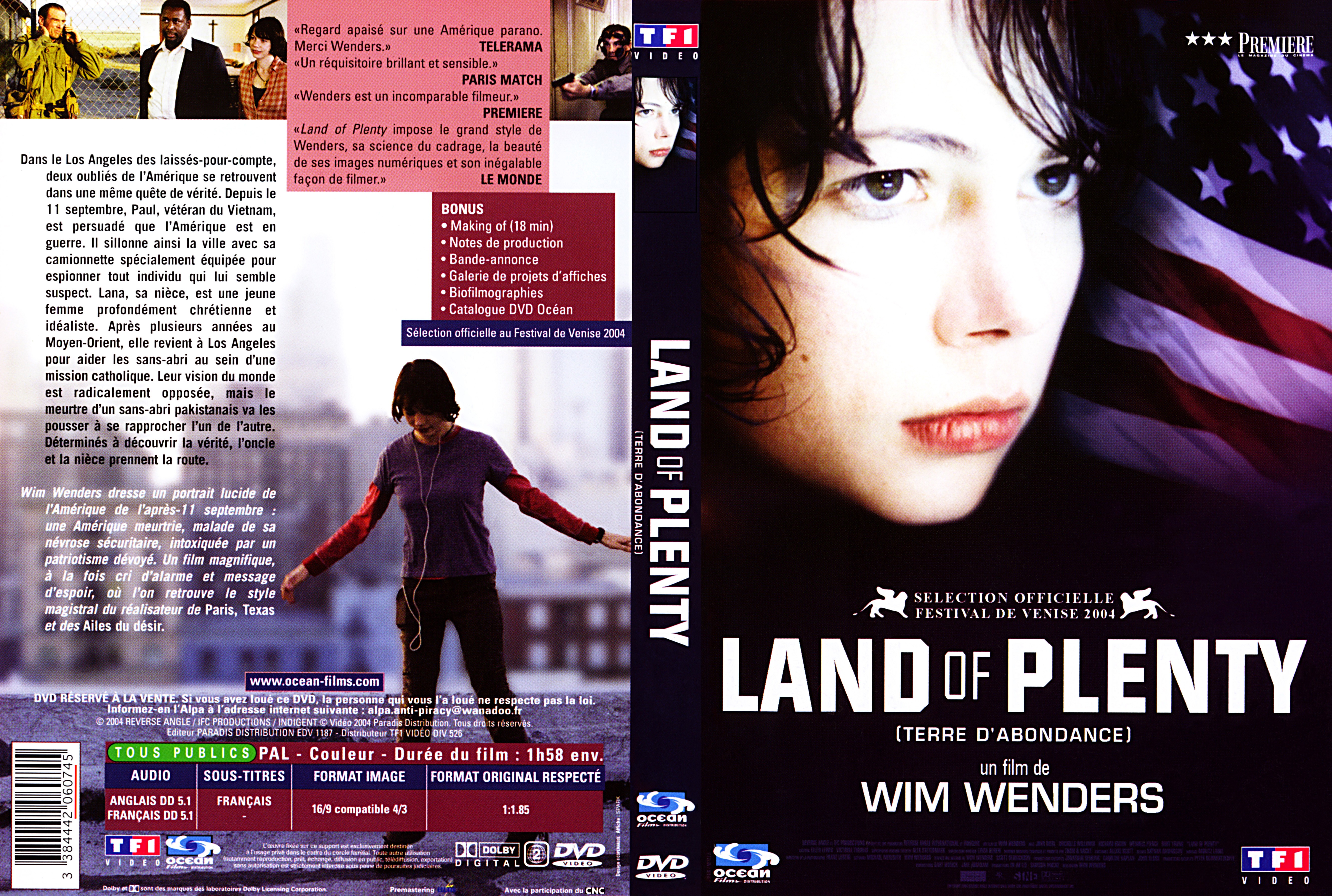 Jaquette DVD Land of Plenty