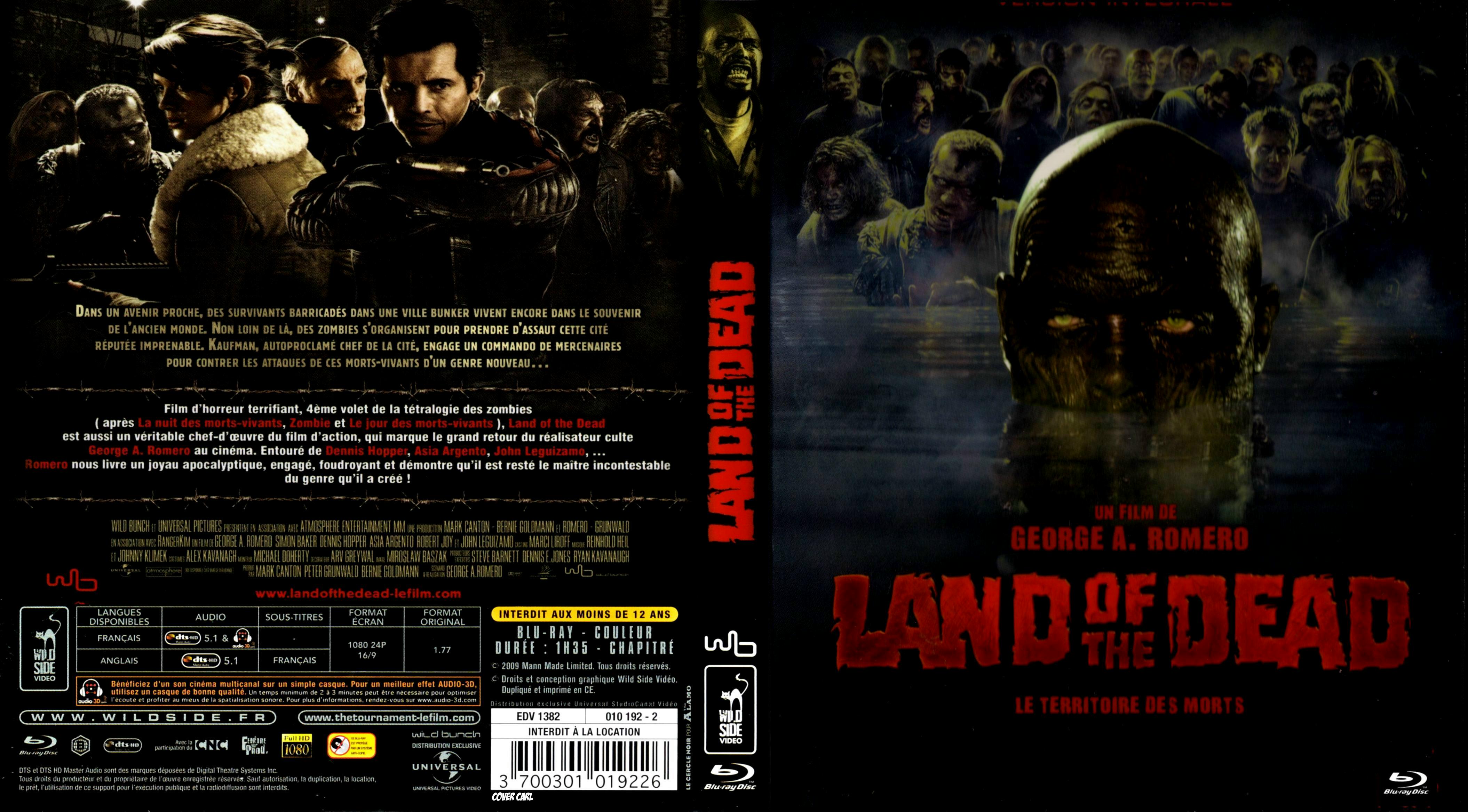 Jaquette DVD Land of the dead custom (BLU-RAY)