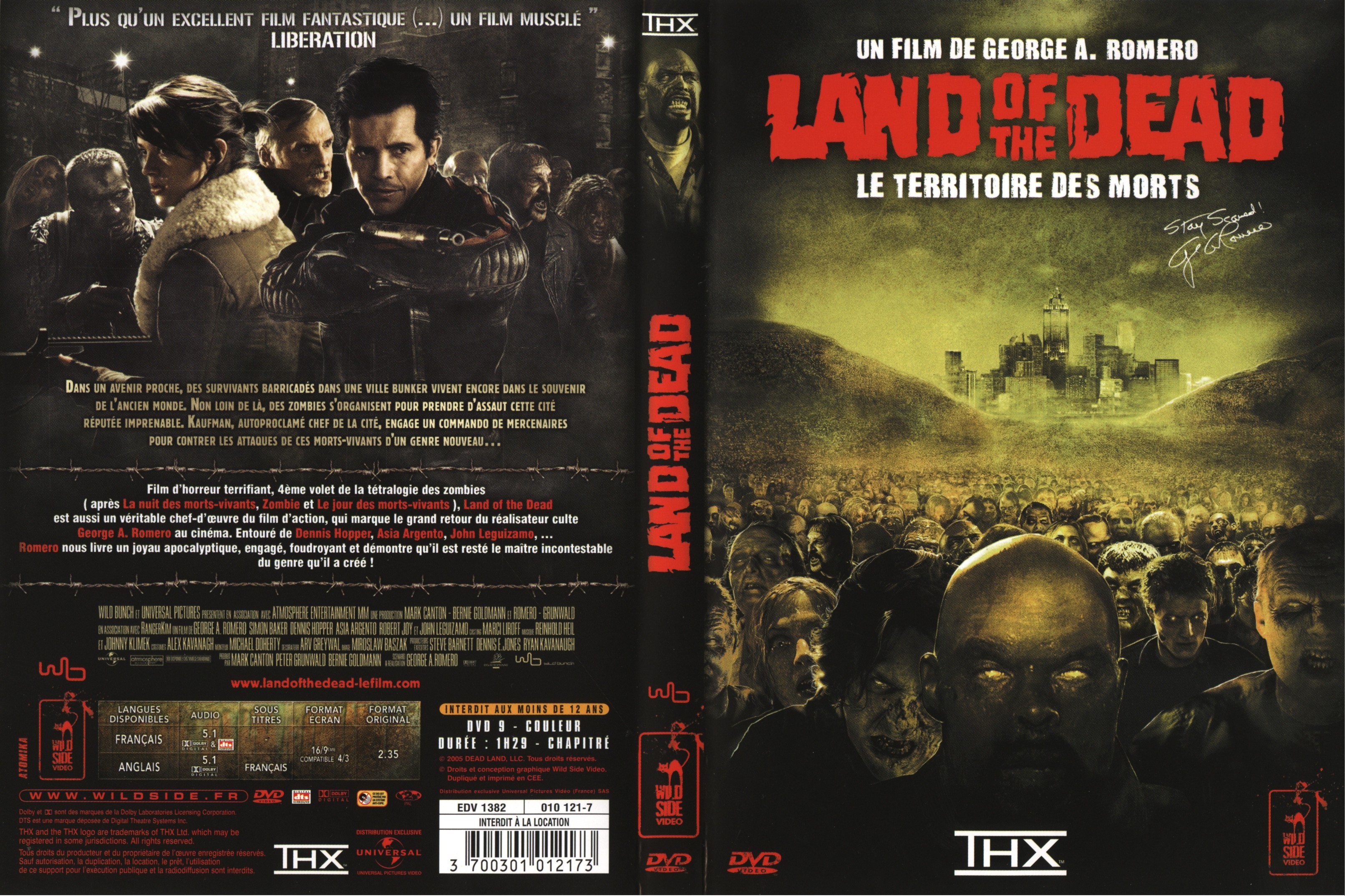 Jaquette DVD Land of the dead v2