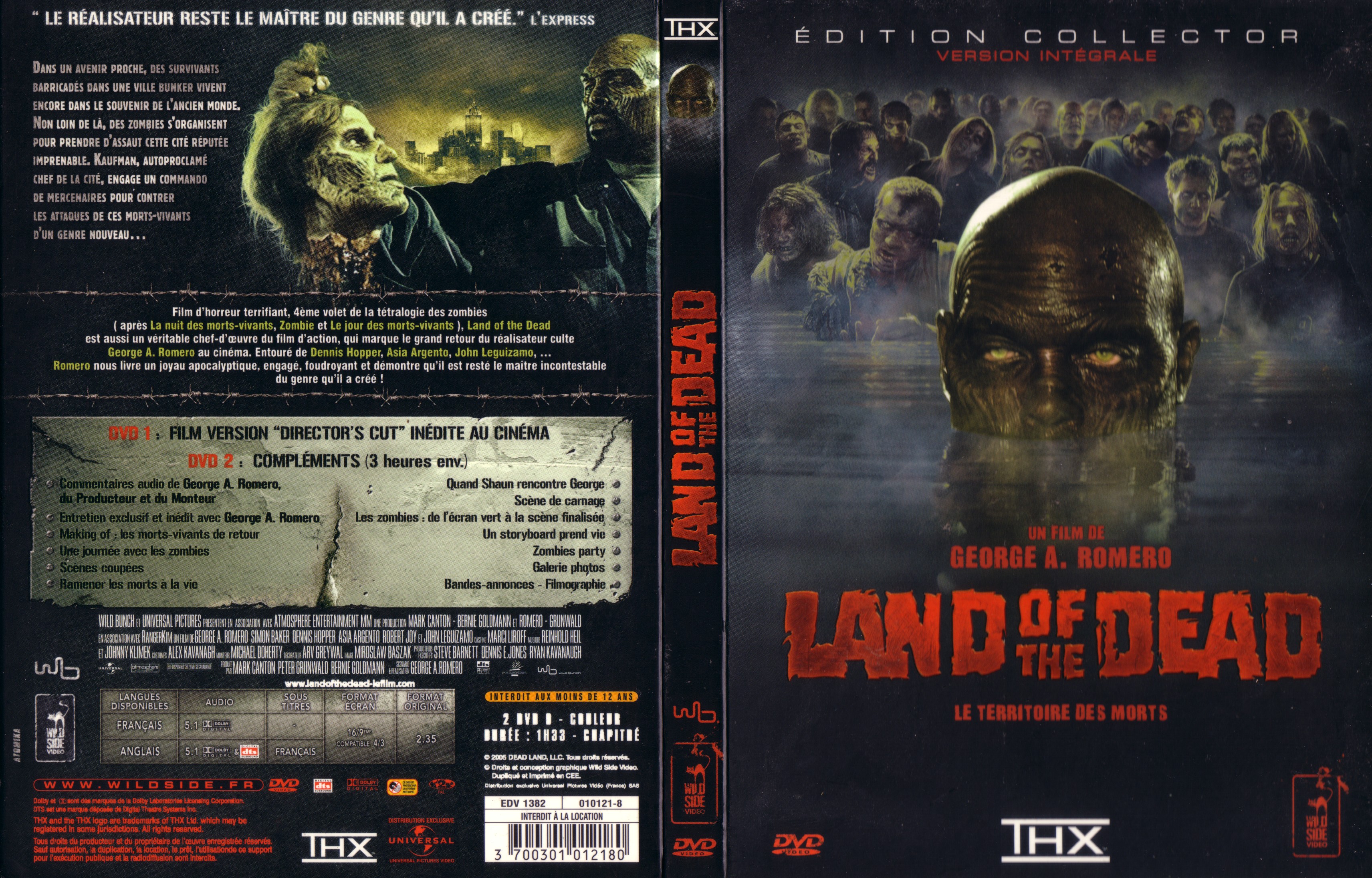 Jaquette DVD Land of the dead v3