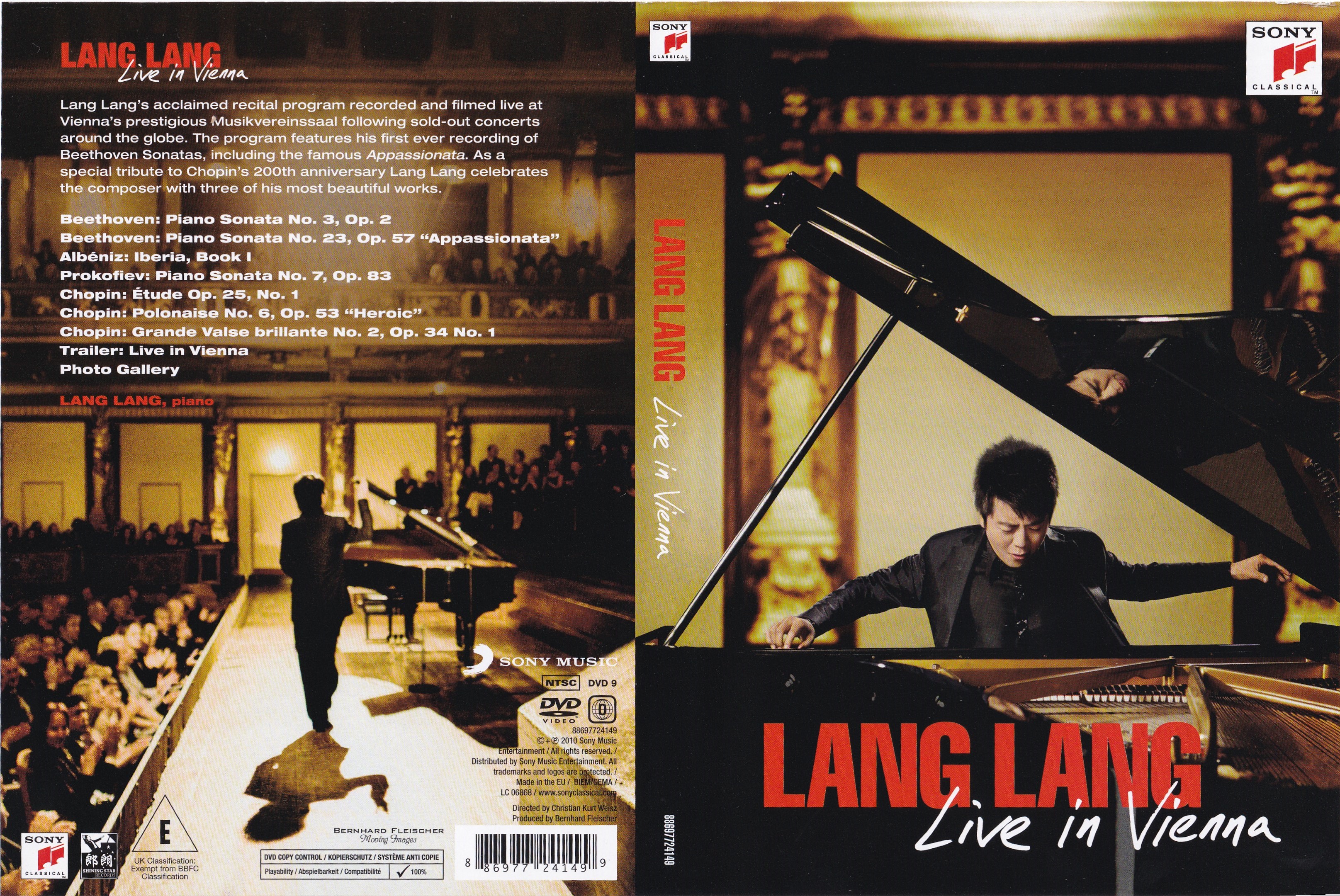 Jaquette DVD Lang Lang - Live in Vienna