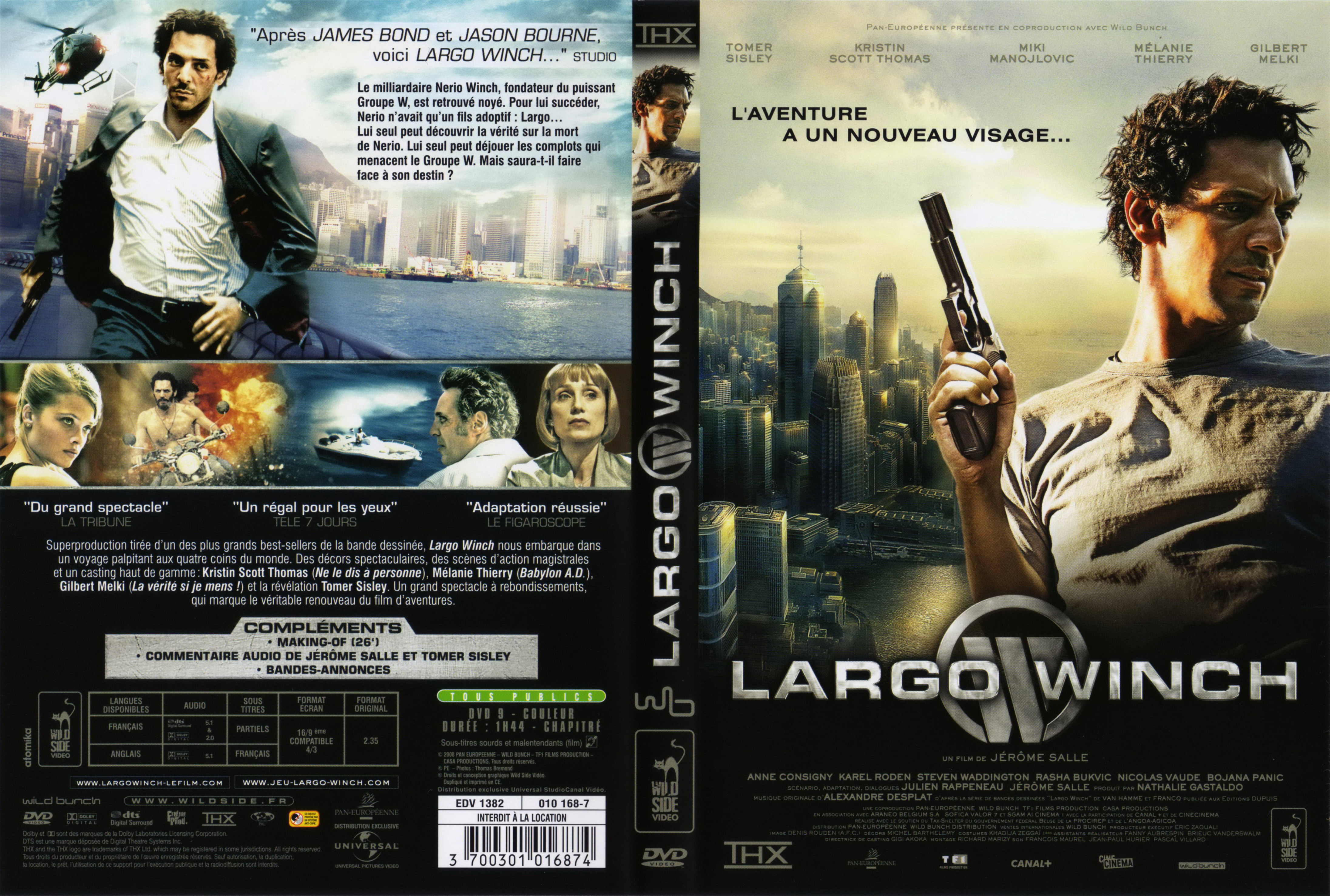 Jaquette DVD Largo Winch