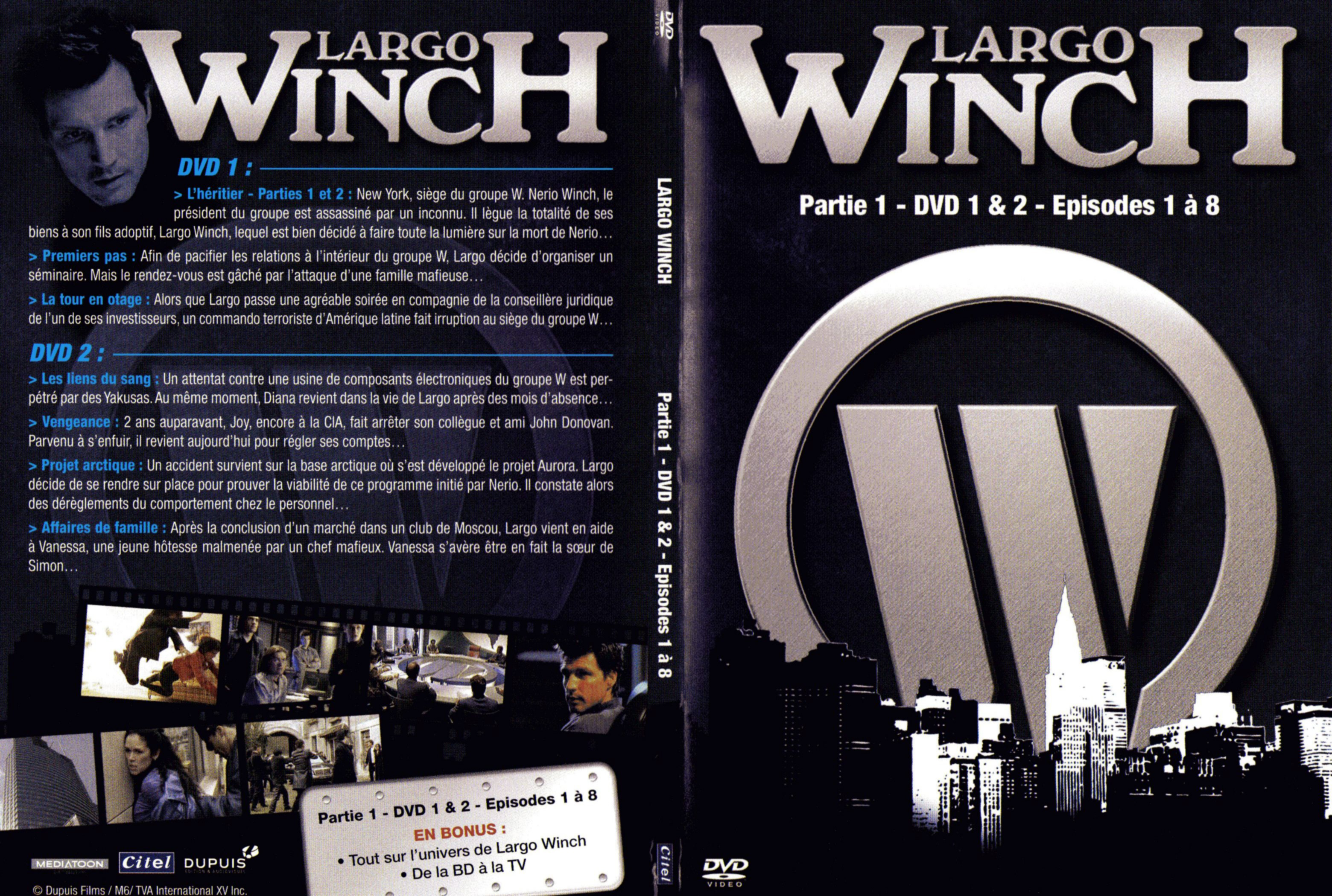Jaquette DVD Largo Winch Partie 1 DVD 1