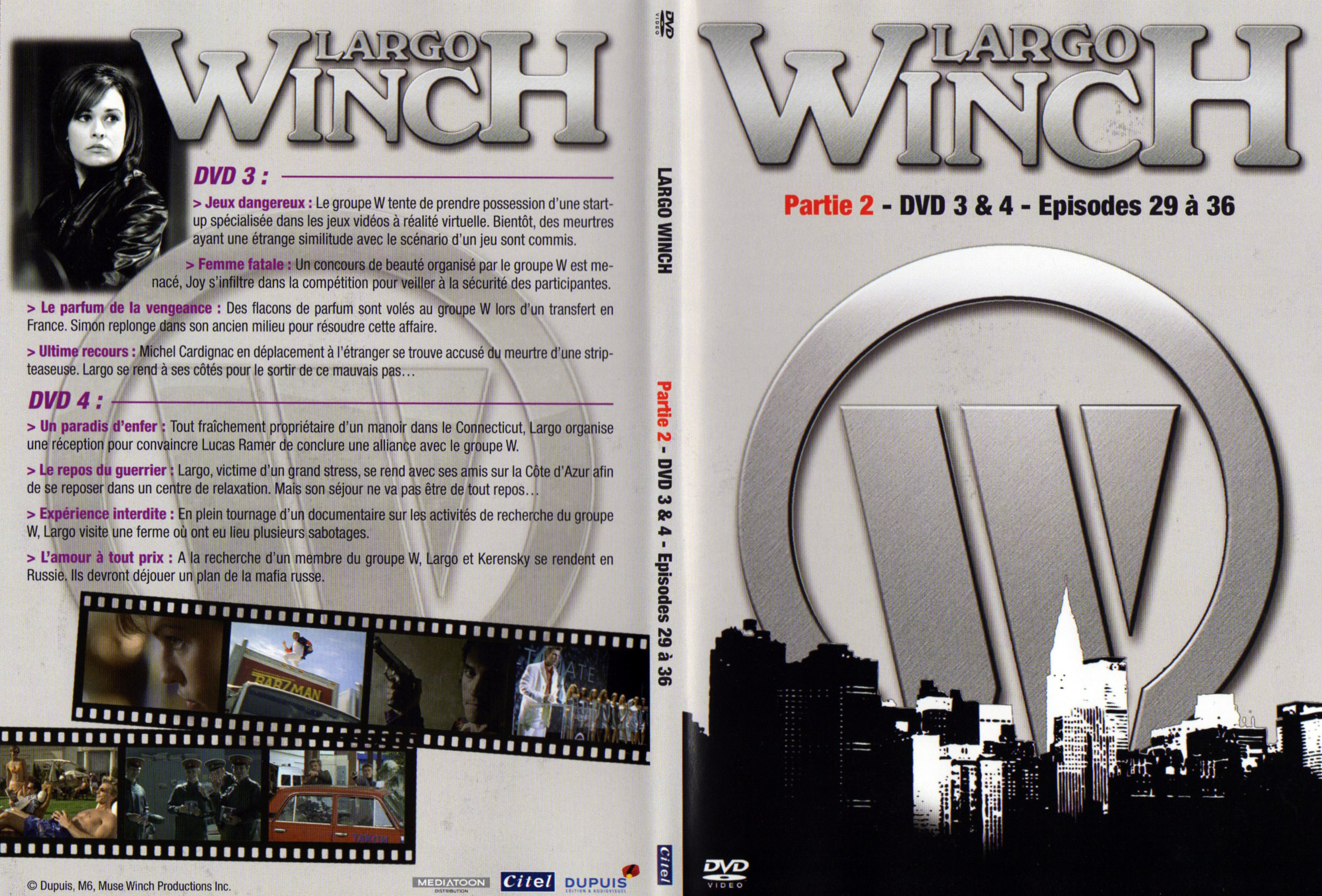 Jaquette DVD Largo Winch Partie 2 DVD 3 et 4