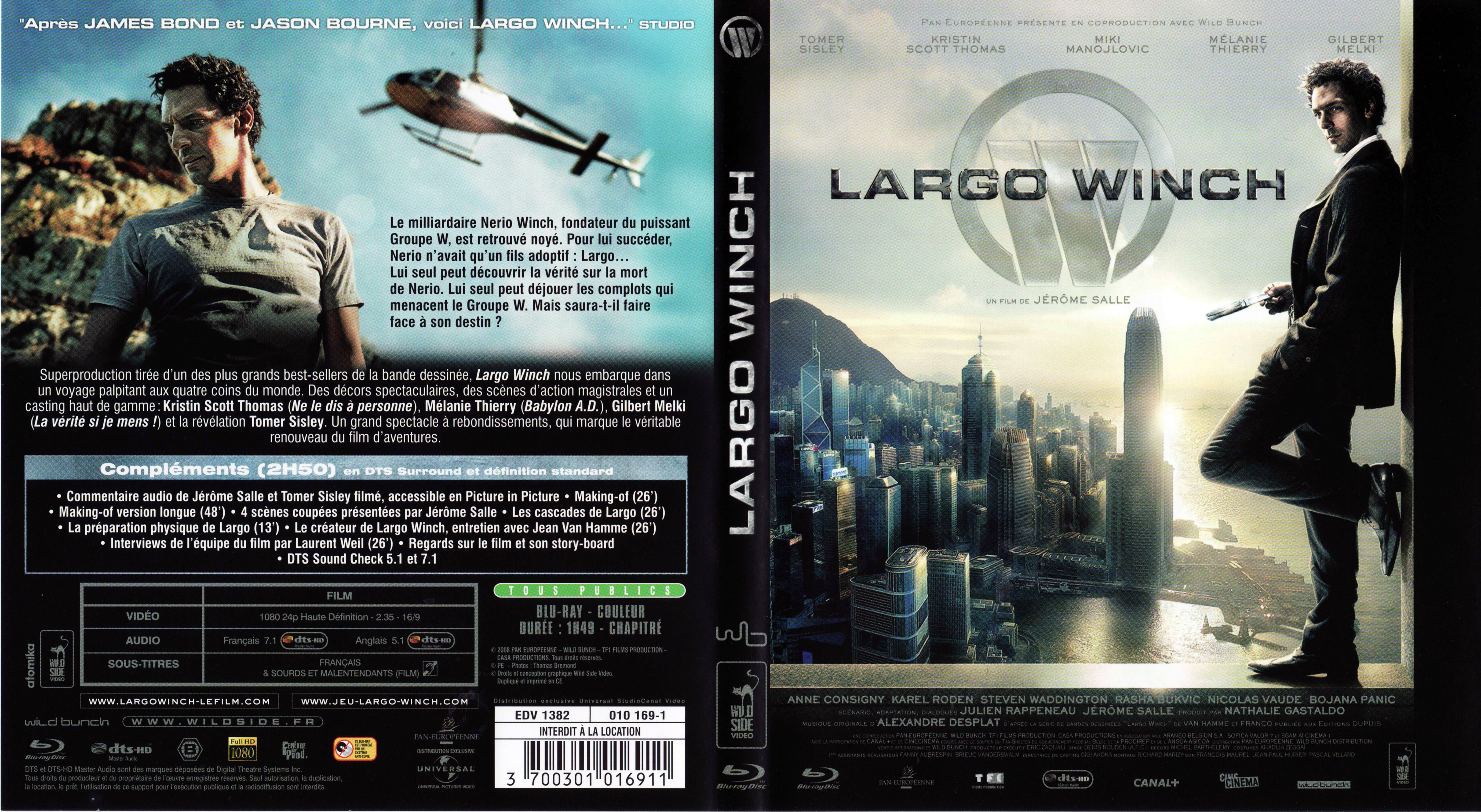 Jaquette DVD Largo Winch (BLU-RAY)