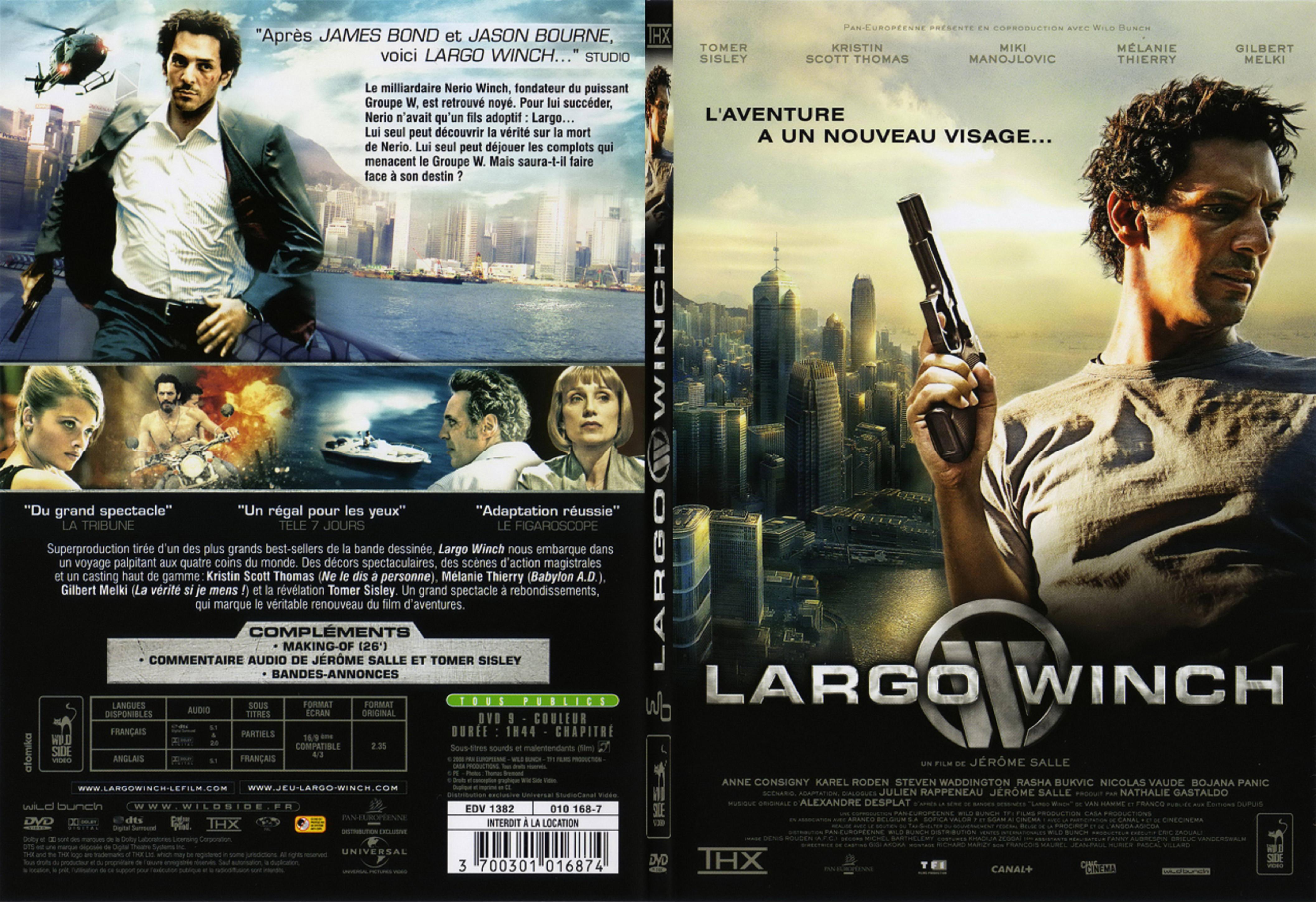 Jaquette DVD Largo Winch - SLIM