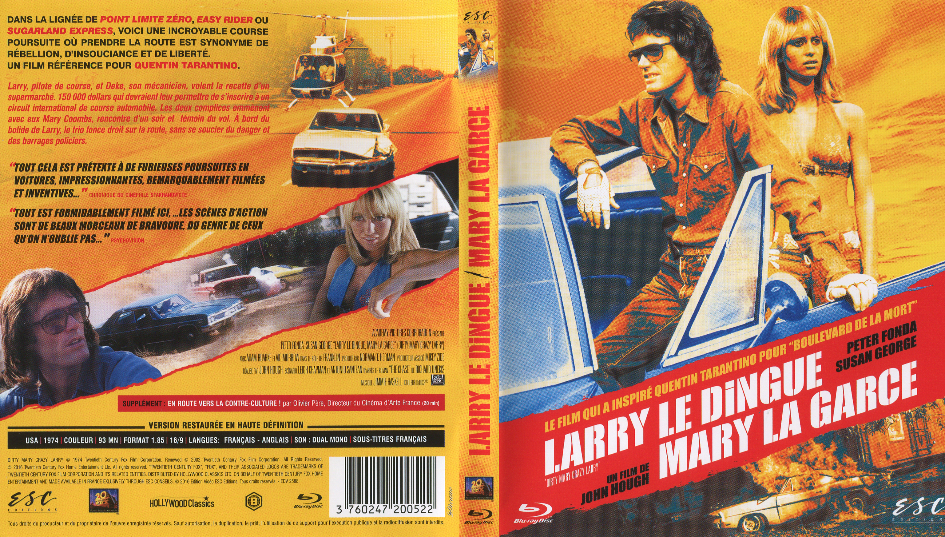 Jaquette DVD Larry le dingue - Mary la garce (BLU-RAY)