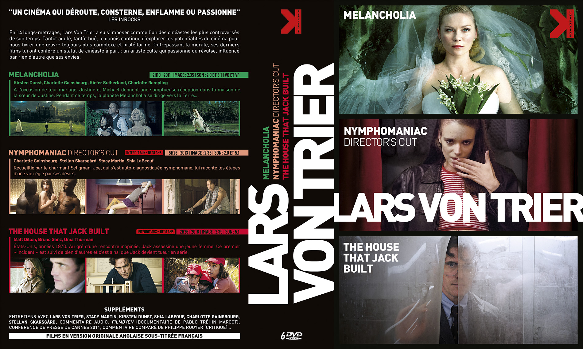 Jaquette DVD Lars Von Trier COFFRET