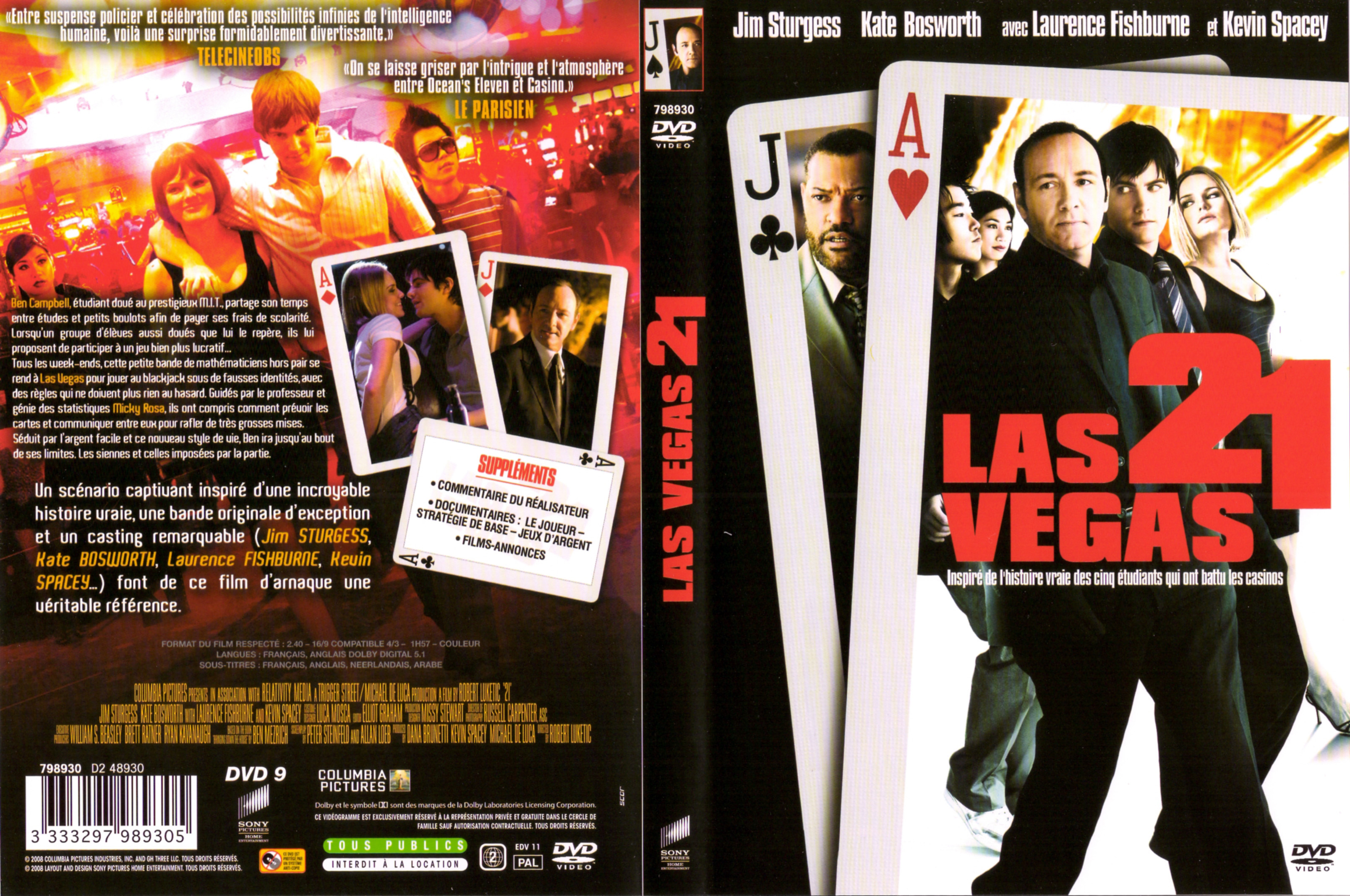 Jaquette DVD Las Vegas 21