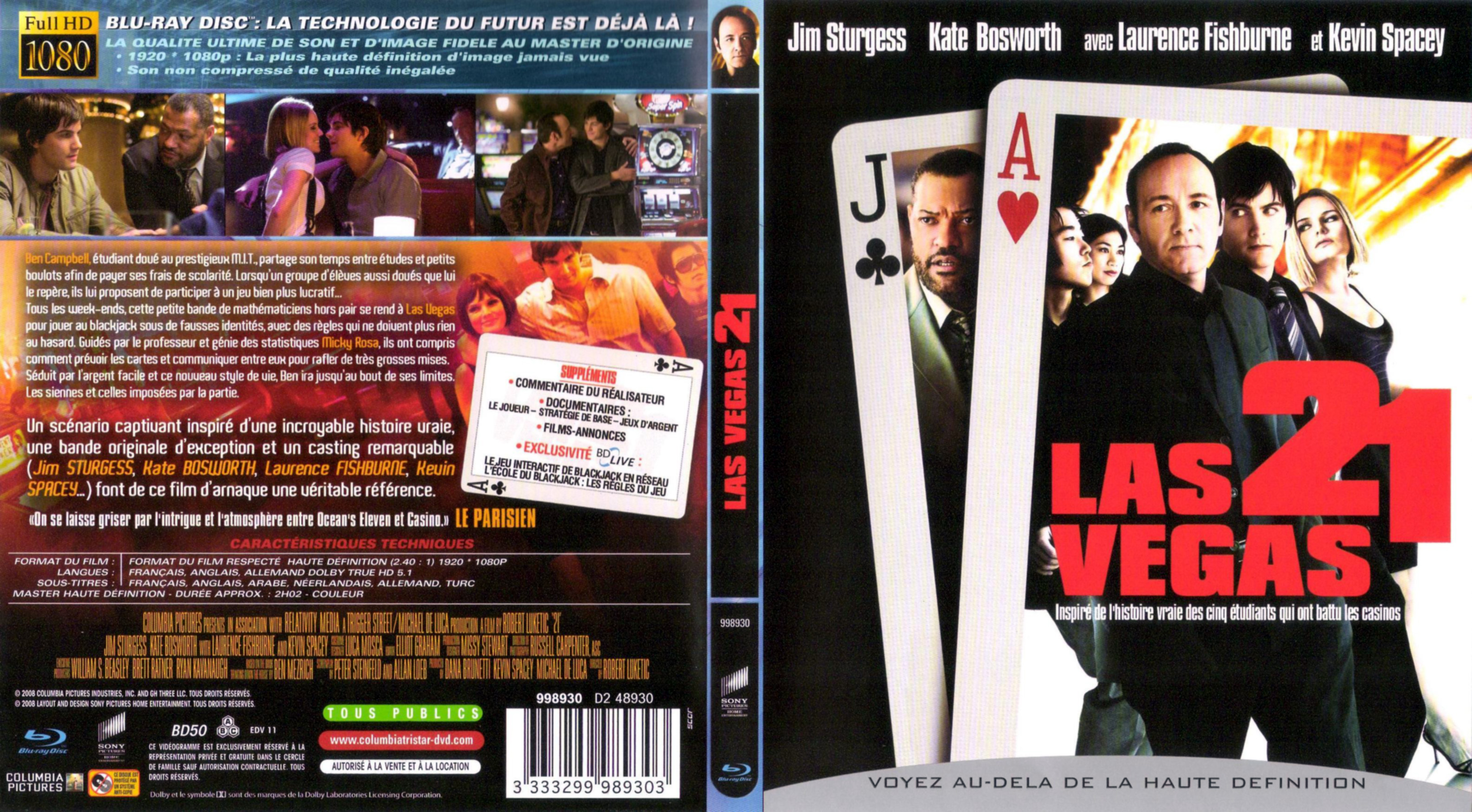 Jaquette DVD Las Vegas 21 (BLU-RAY)