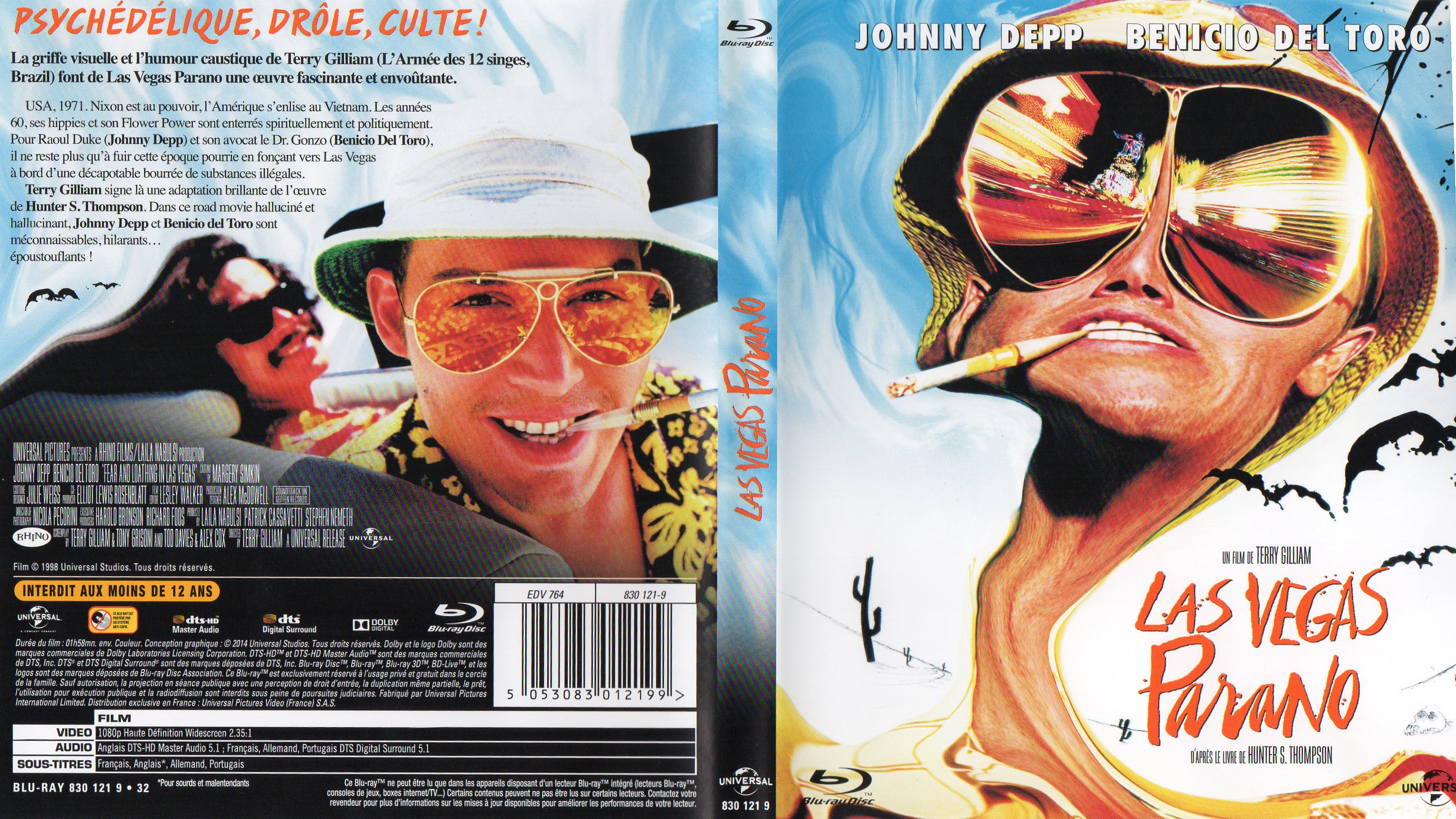 Jaquette DVD Las Vegas Parano (BLU-RAY) v2