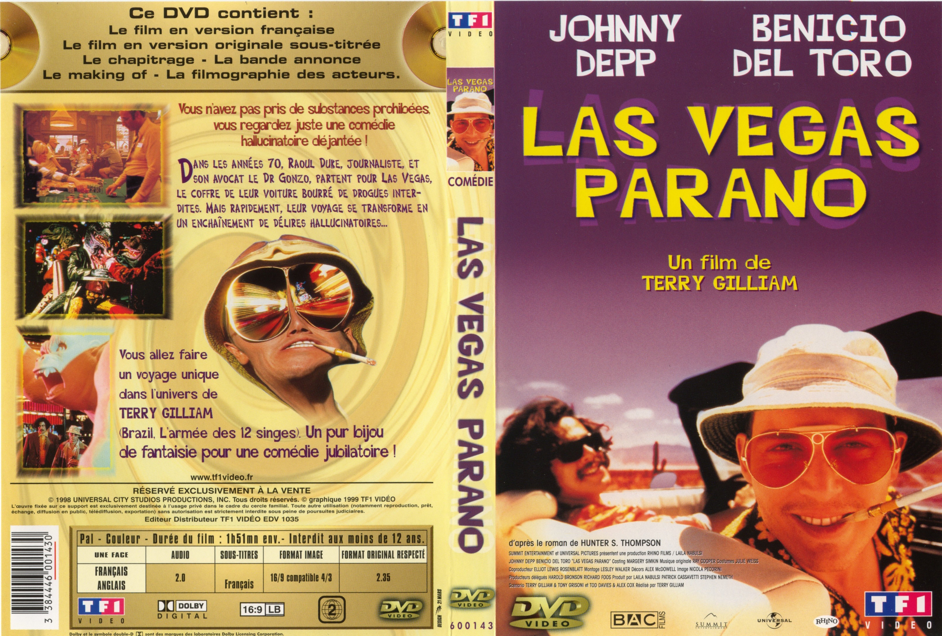 Jaquette DVD Las Vegas parano