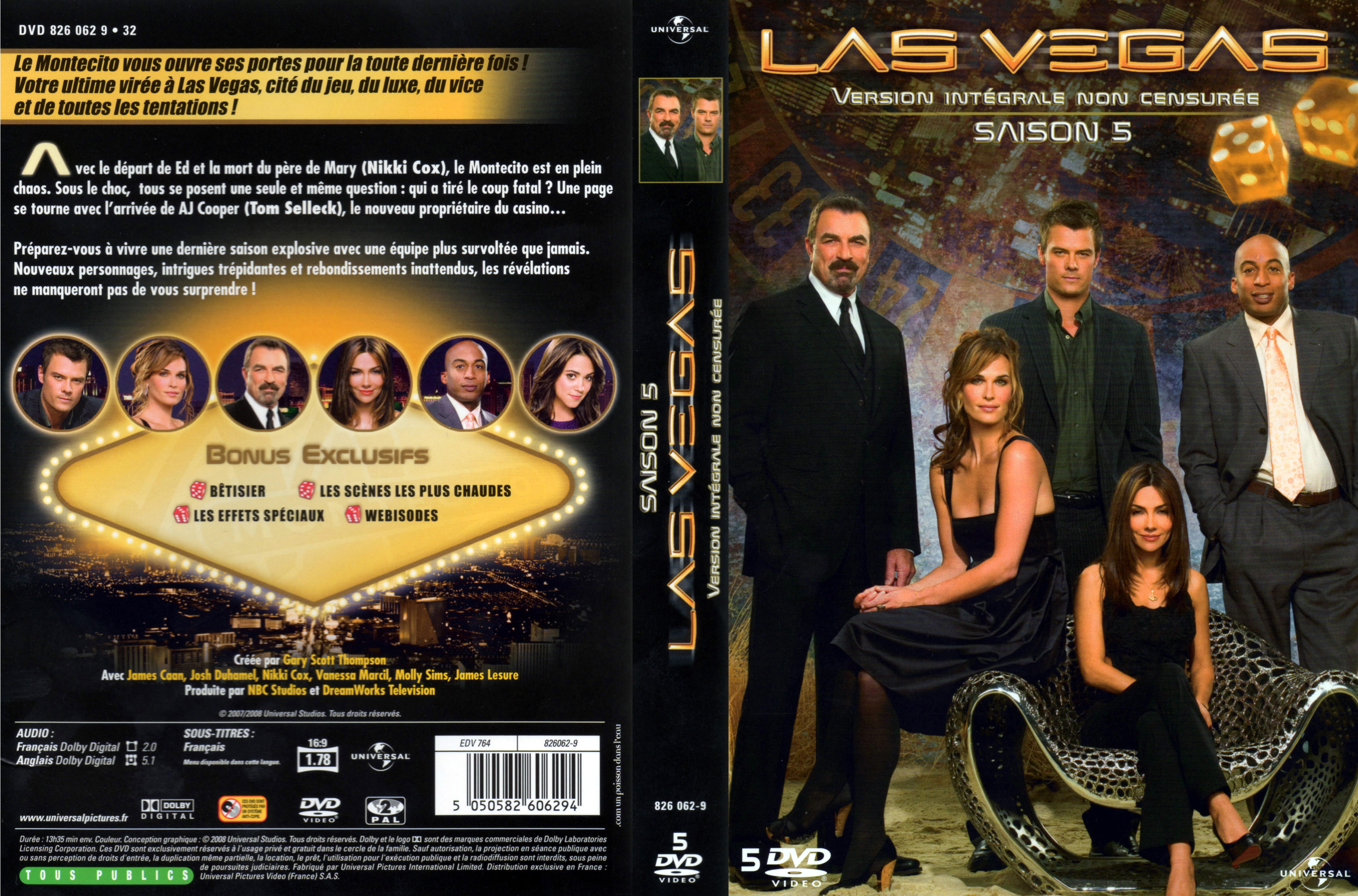 Jaquette DVD Las Vegas saison 5 COFFRET