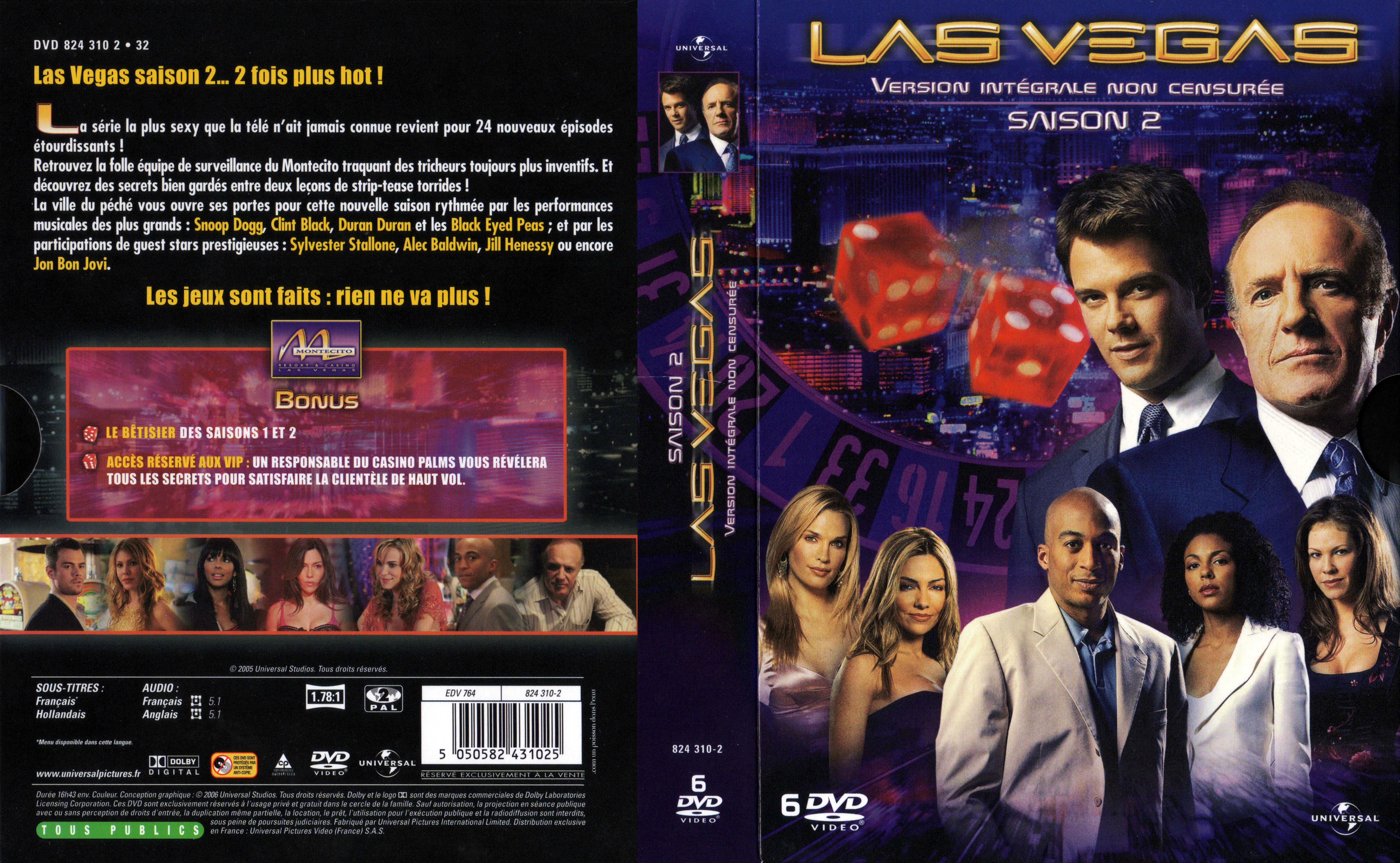 Jaquette DVD Las vegas saison 2 COFFRET