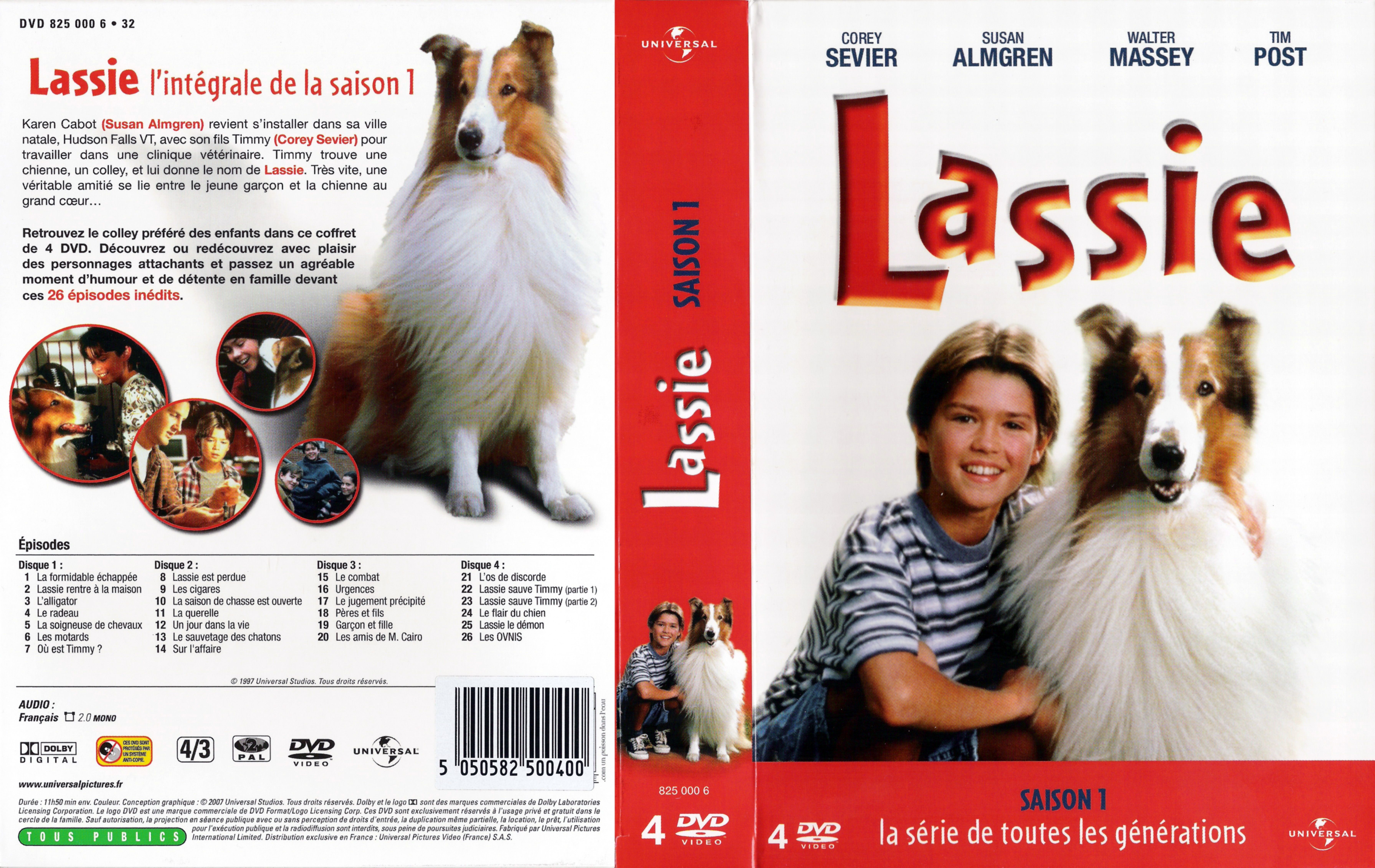 Jaquette DVD Lassie Saison 1 COFFRET