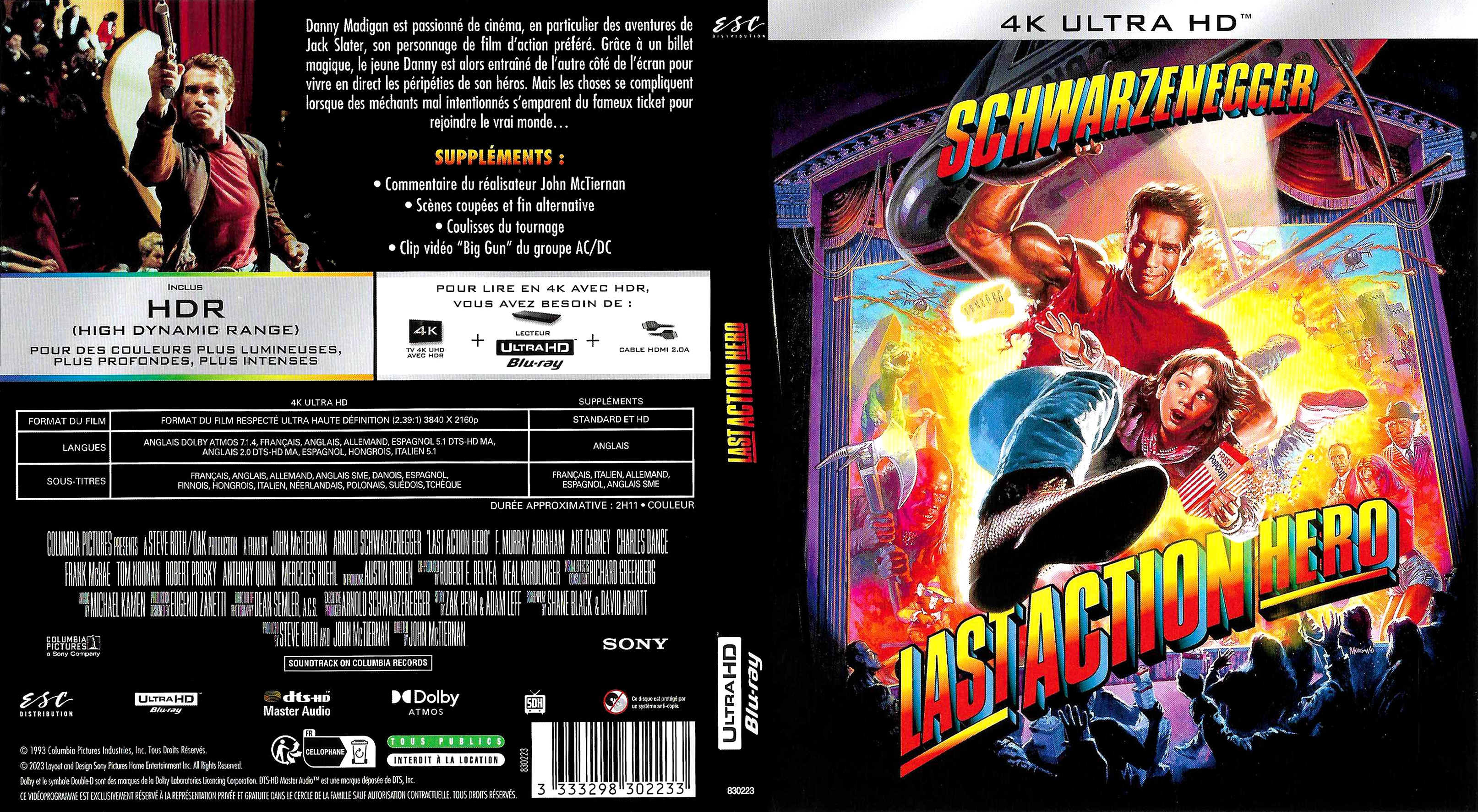Jaquette DVD Last Action Hero 4K (BLU-RAY)