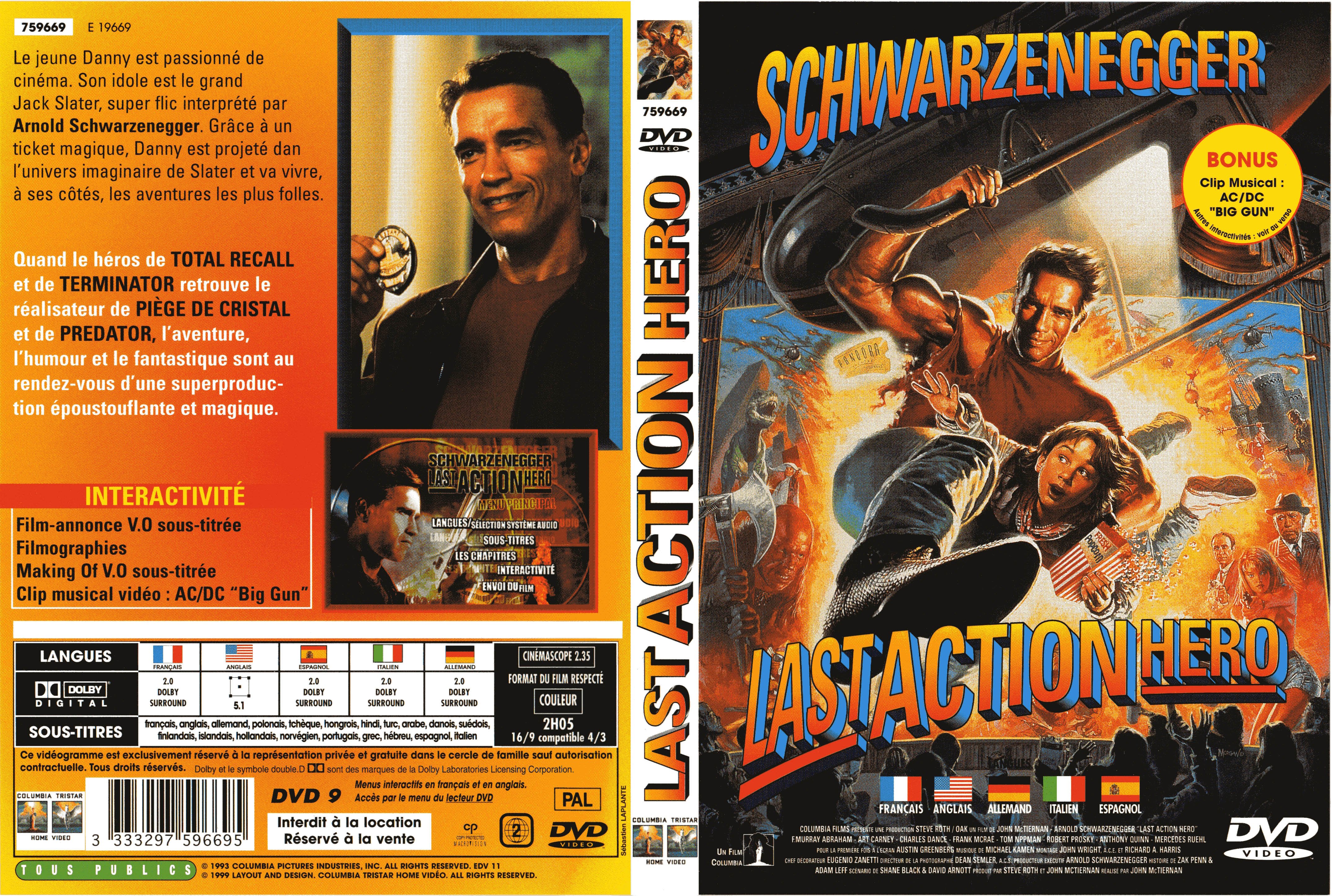 Jaquette DVD Last action hero