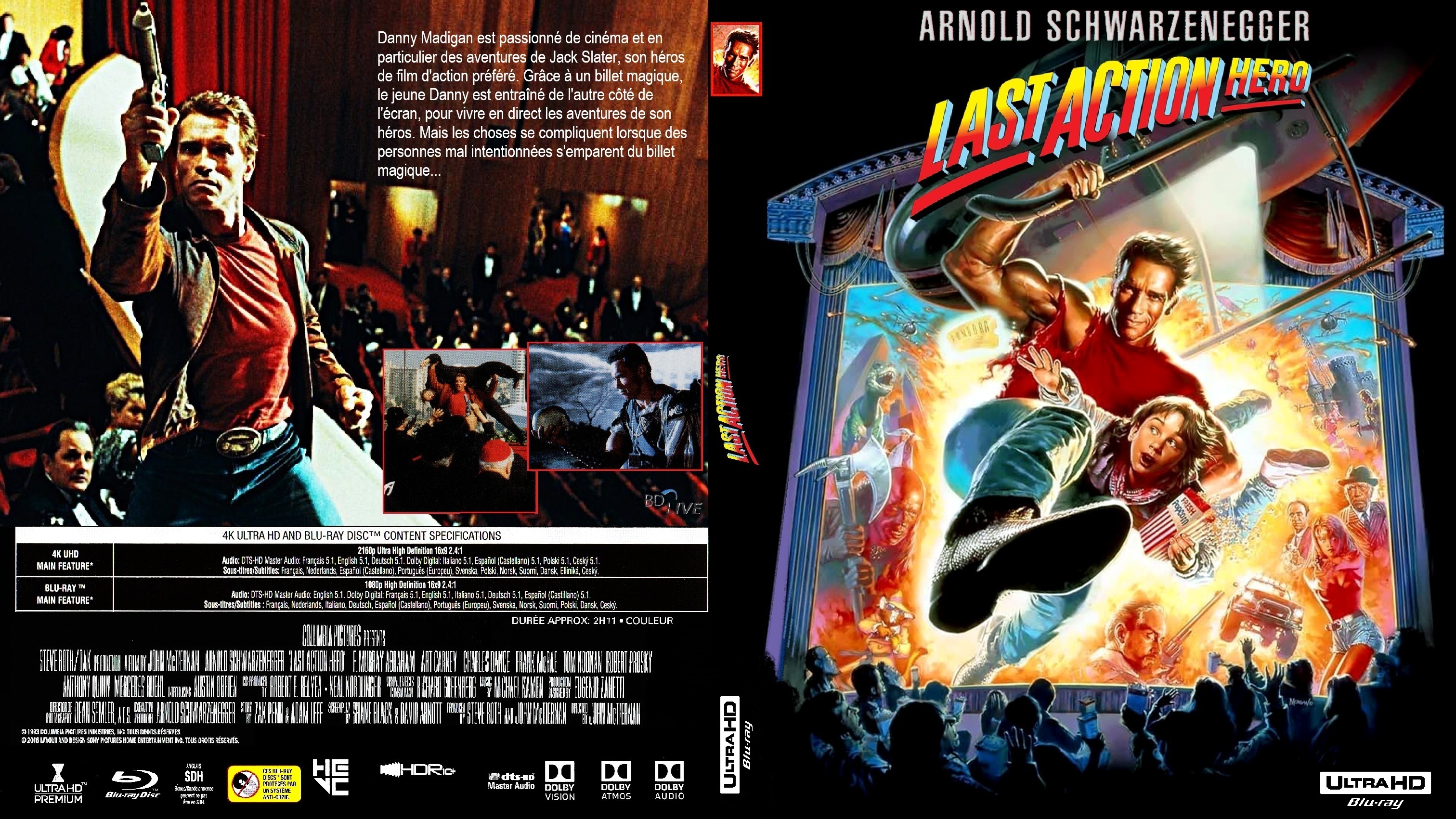 Jaquette DVD Last action hero 4k custom (BLU-RAY)