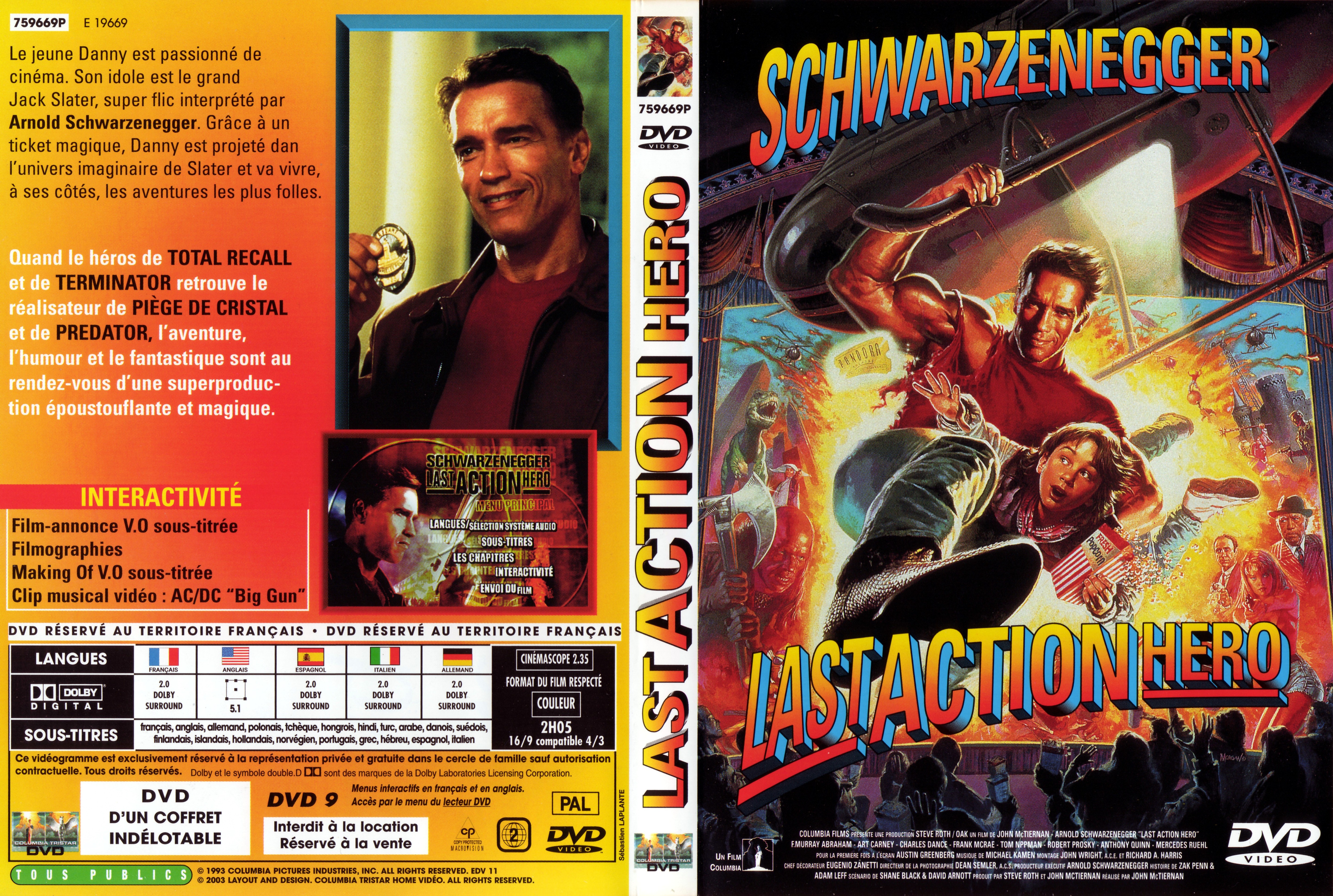 Jaquette DVD Last action hero v3