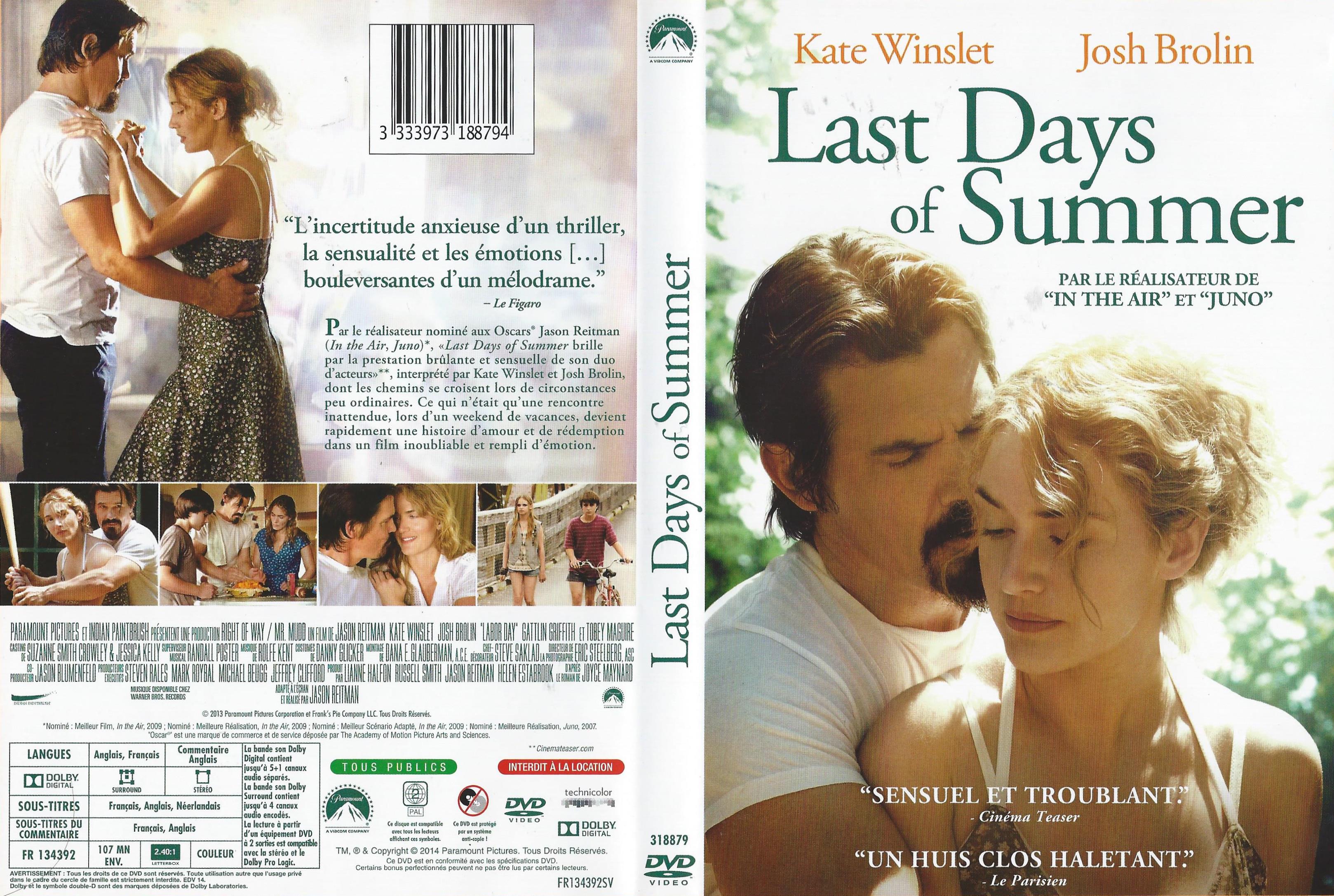 Jaquette DVD Last days of summer