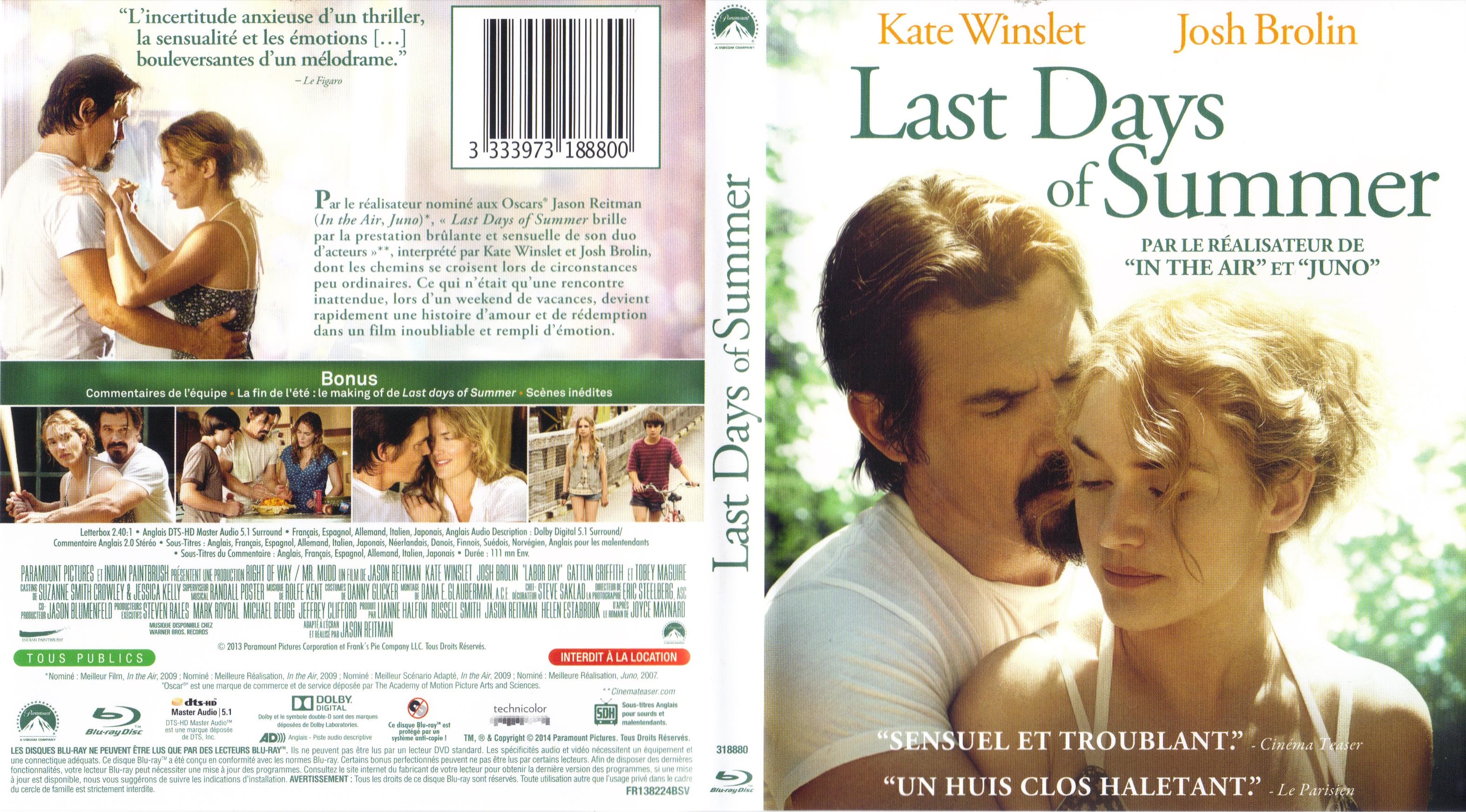 Jaquette DVD Last days of summer (BLU-RAY)