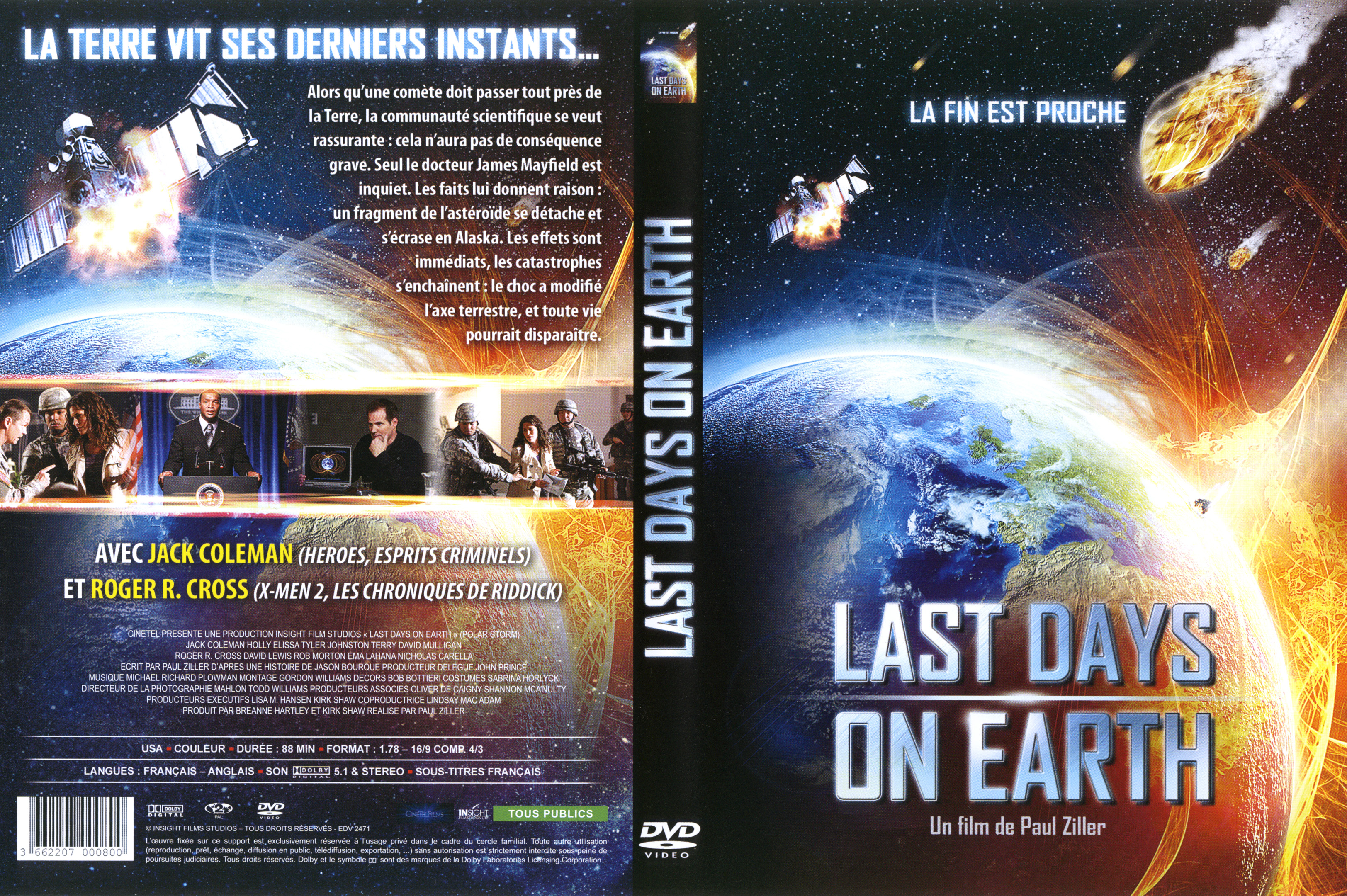Jaquette DVD Last days on earth