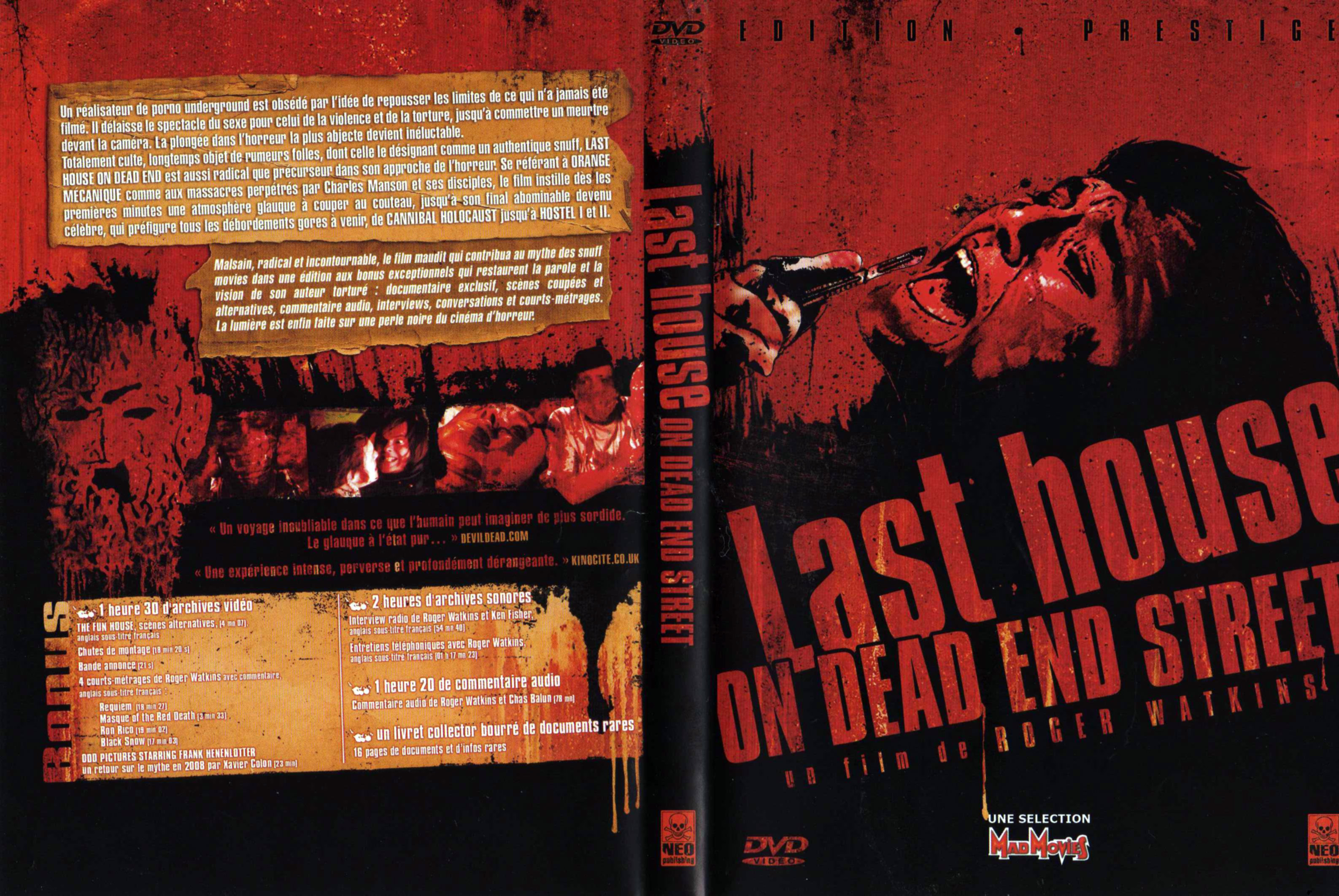 Jaquette DVD Last house on dead end street
