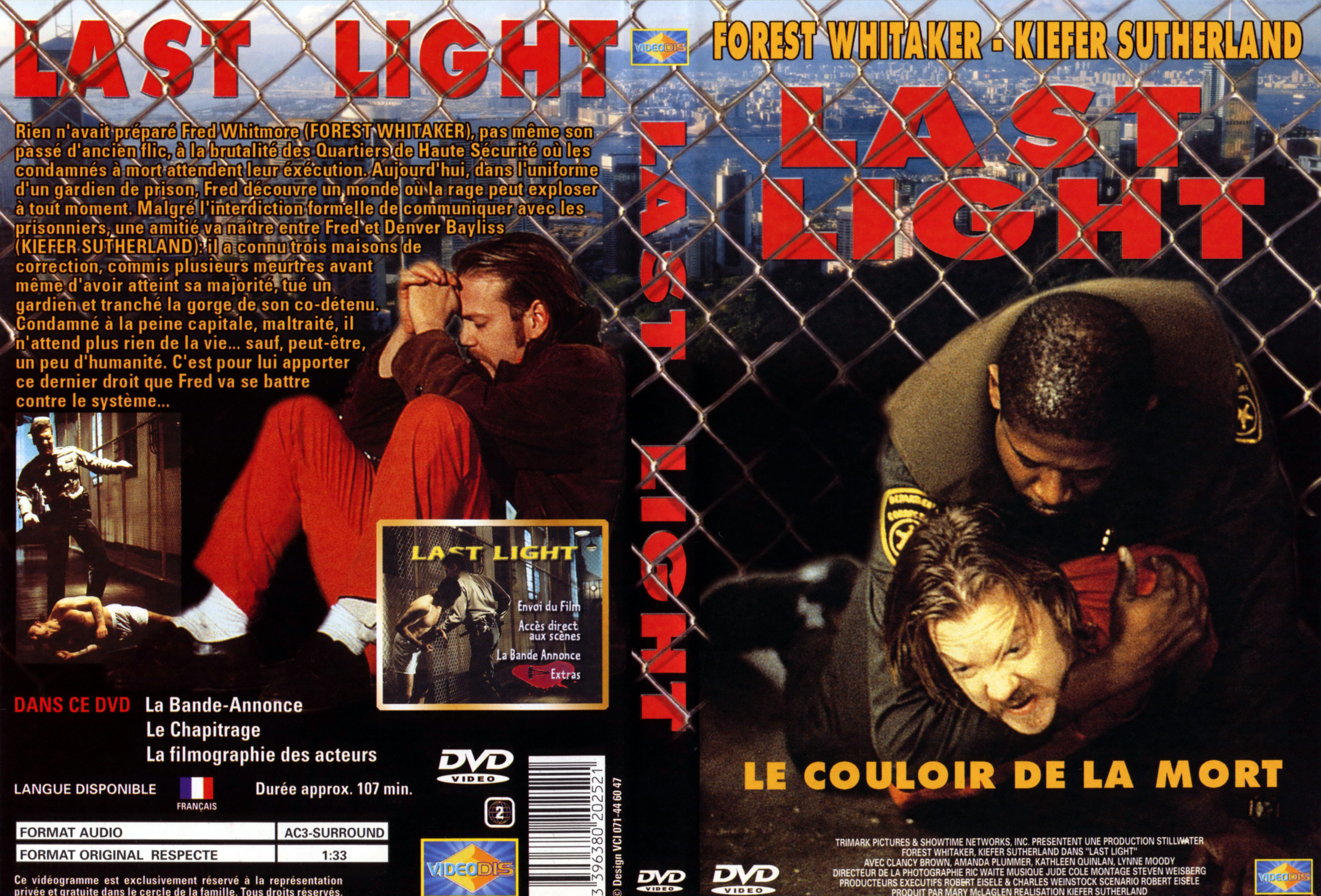Jaquette DVD Last light v2