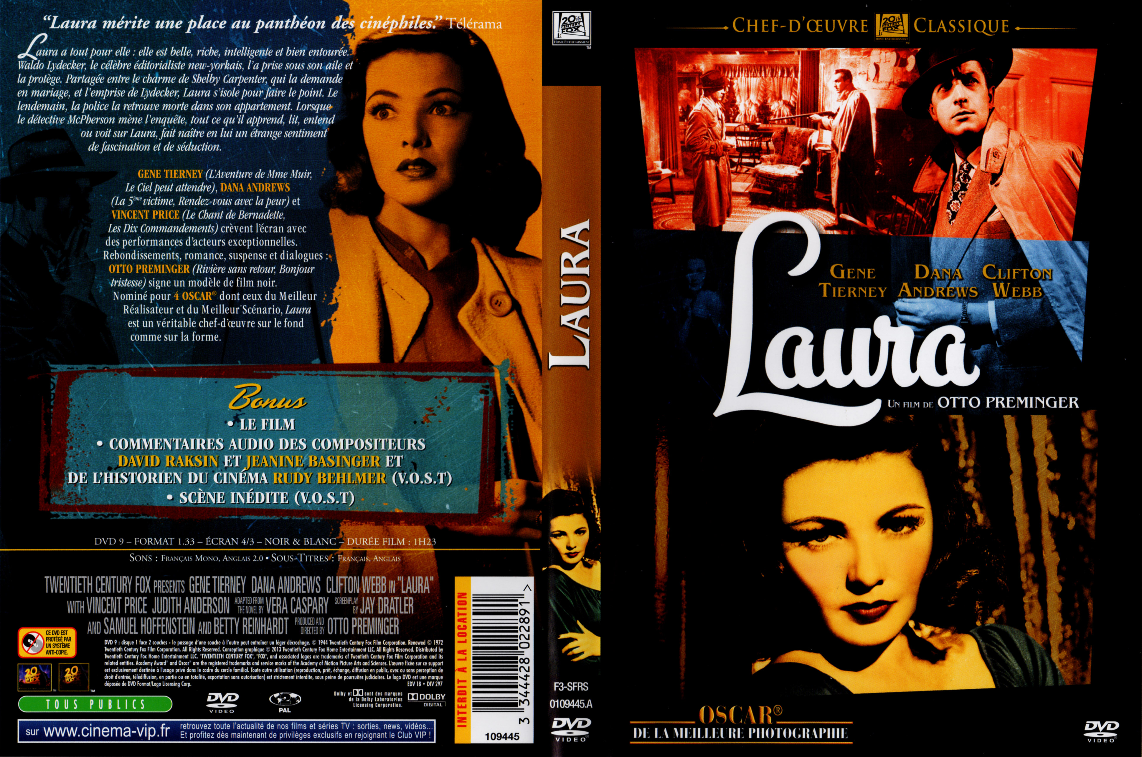Jaquette DVD Laura (1944) v2