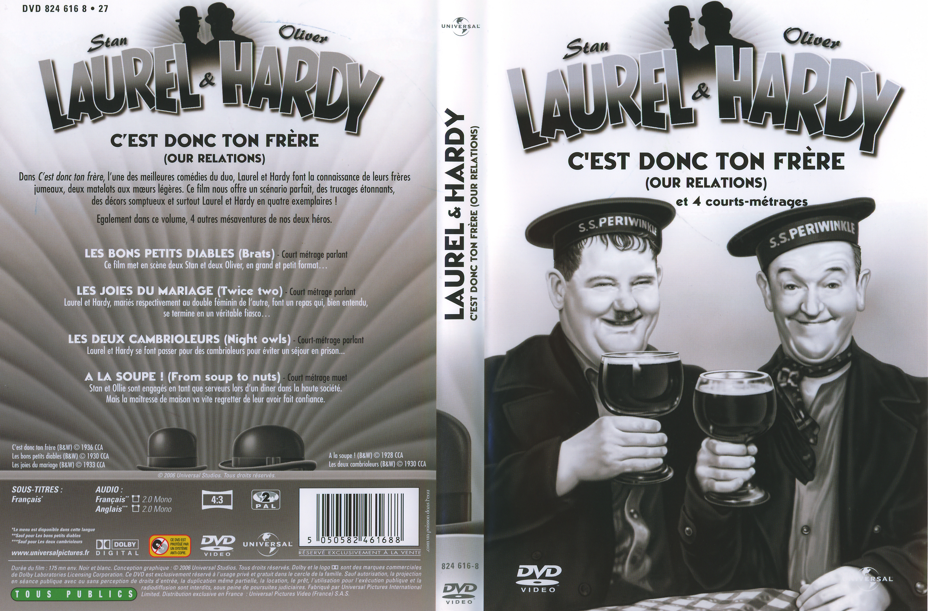 Jaquette DVD Laurel et Hardy C