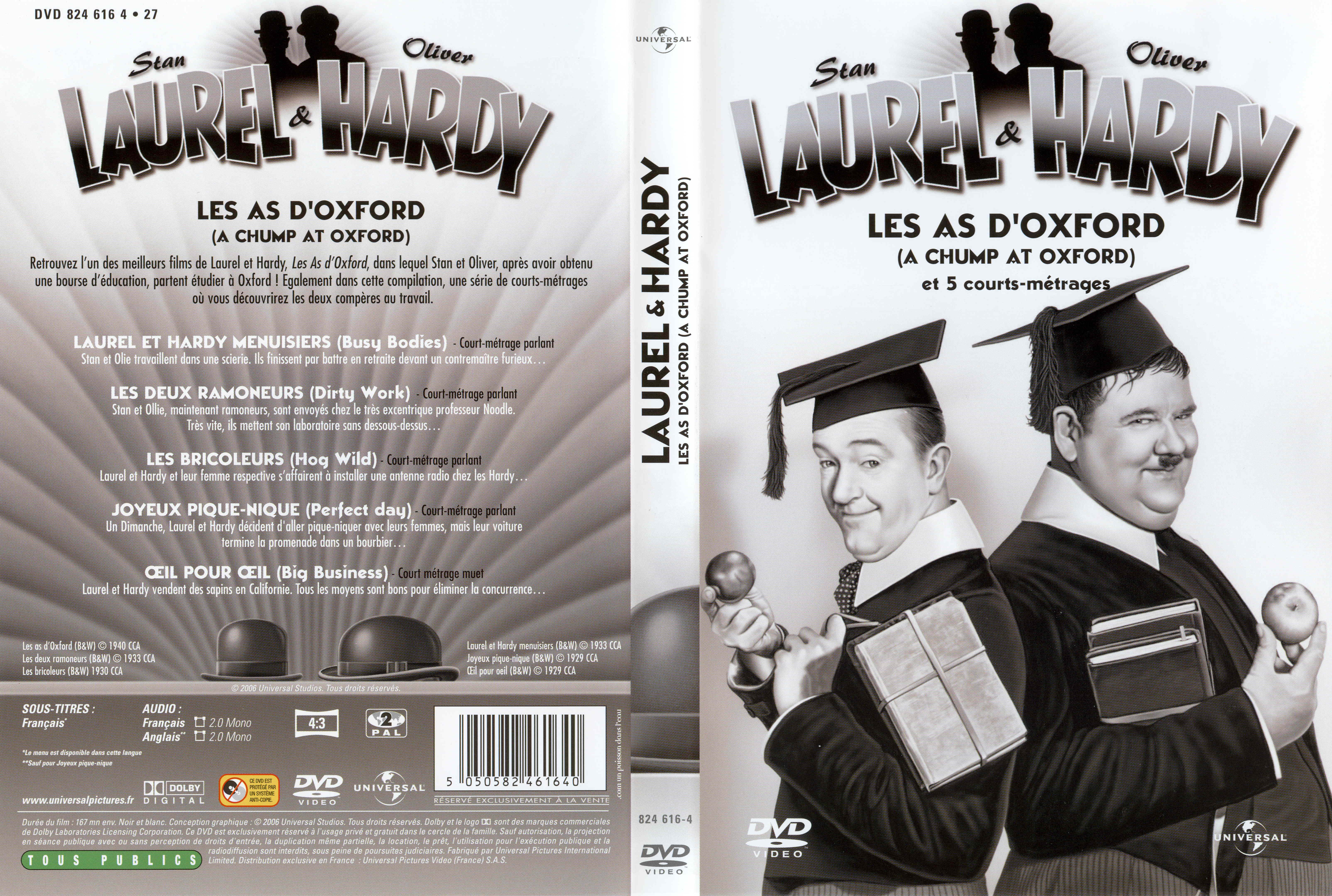 Jaquette DVD Laurel et Hardy Les as d