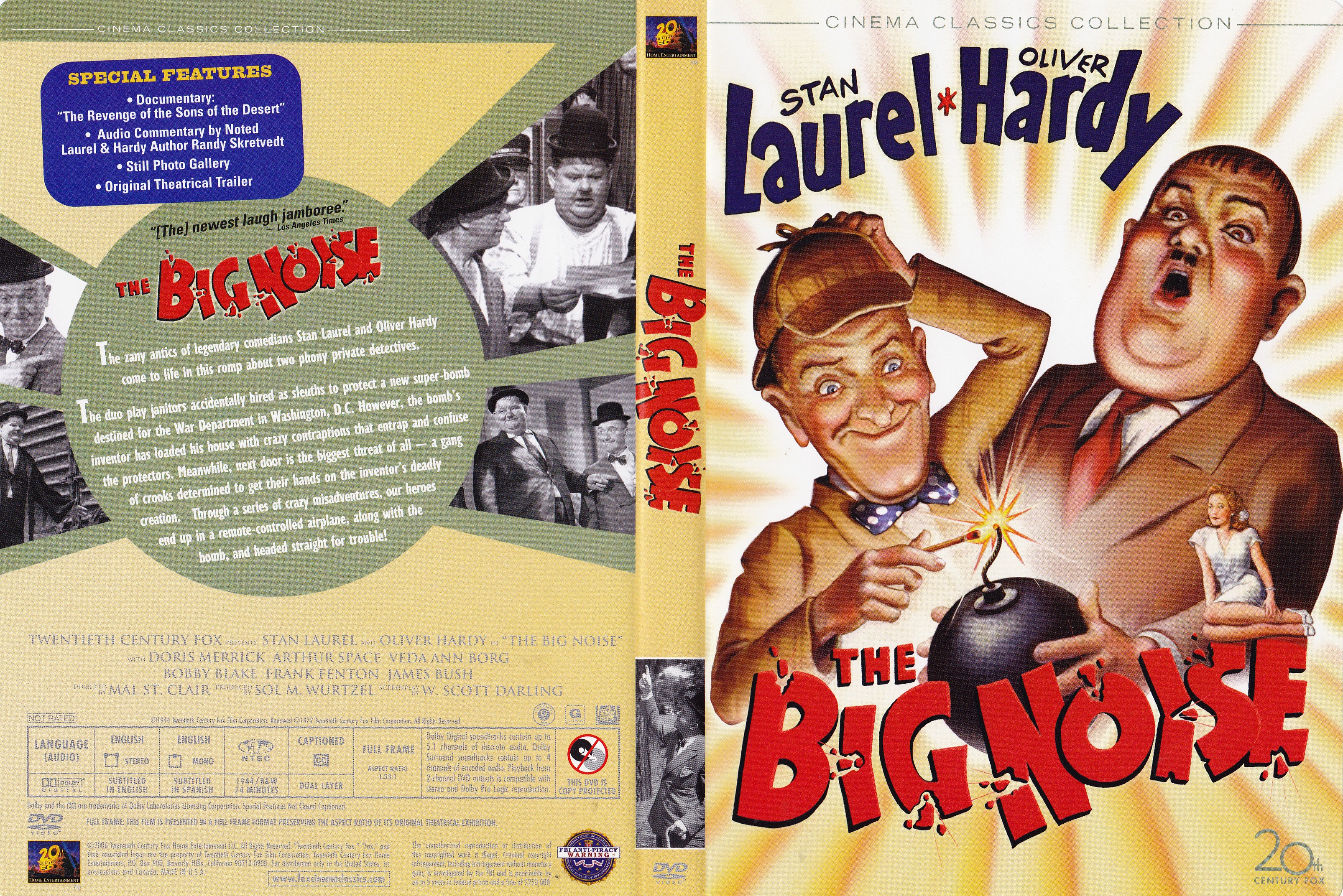 Jaquette DVD Laurel et Hardy The big noise Zone 1