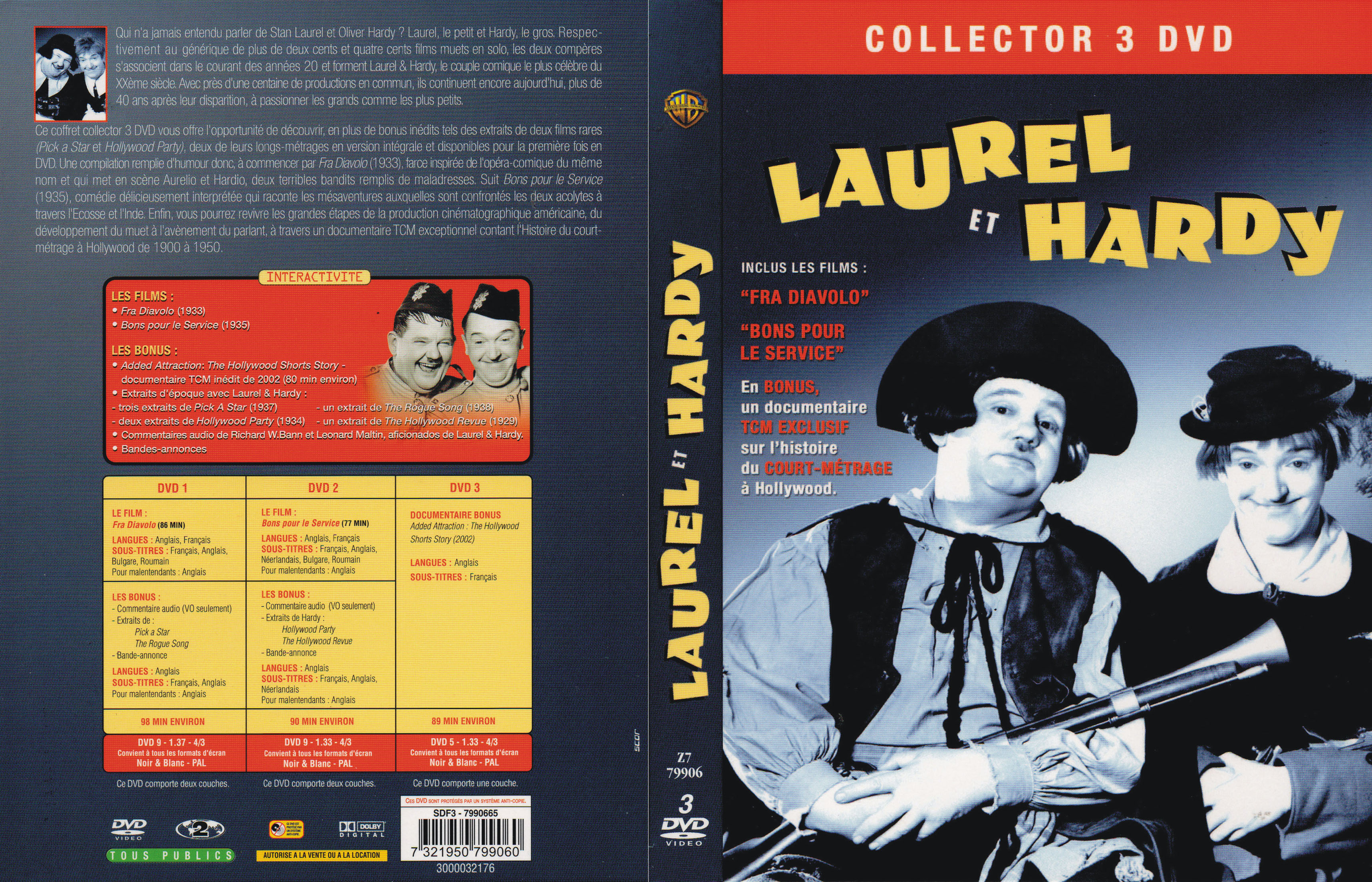 Jaquette DVD Laurel et Hardy - Fra diavolo - Bons pour le service