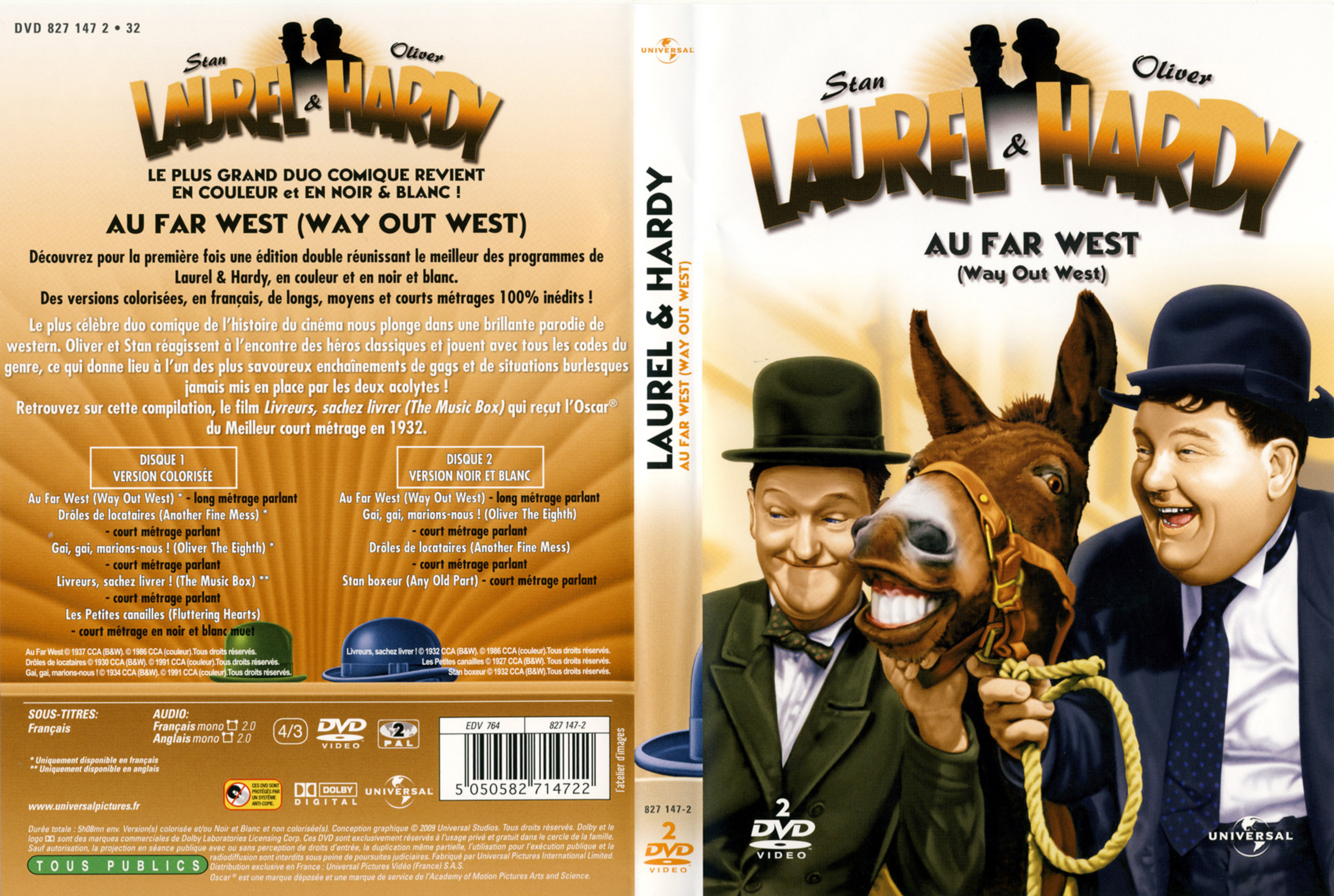 Jaquette DVD Laurel et Hardy au Far West v2