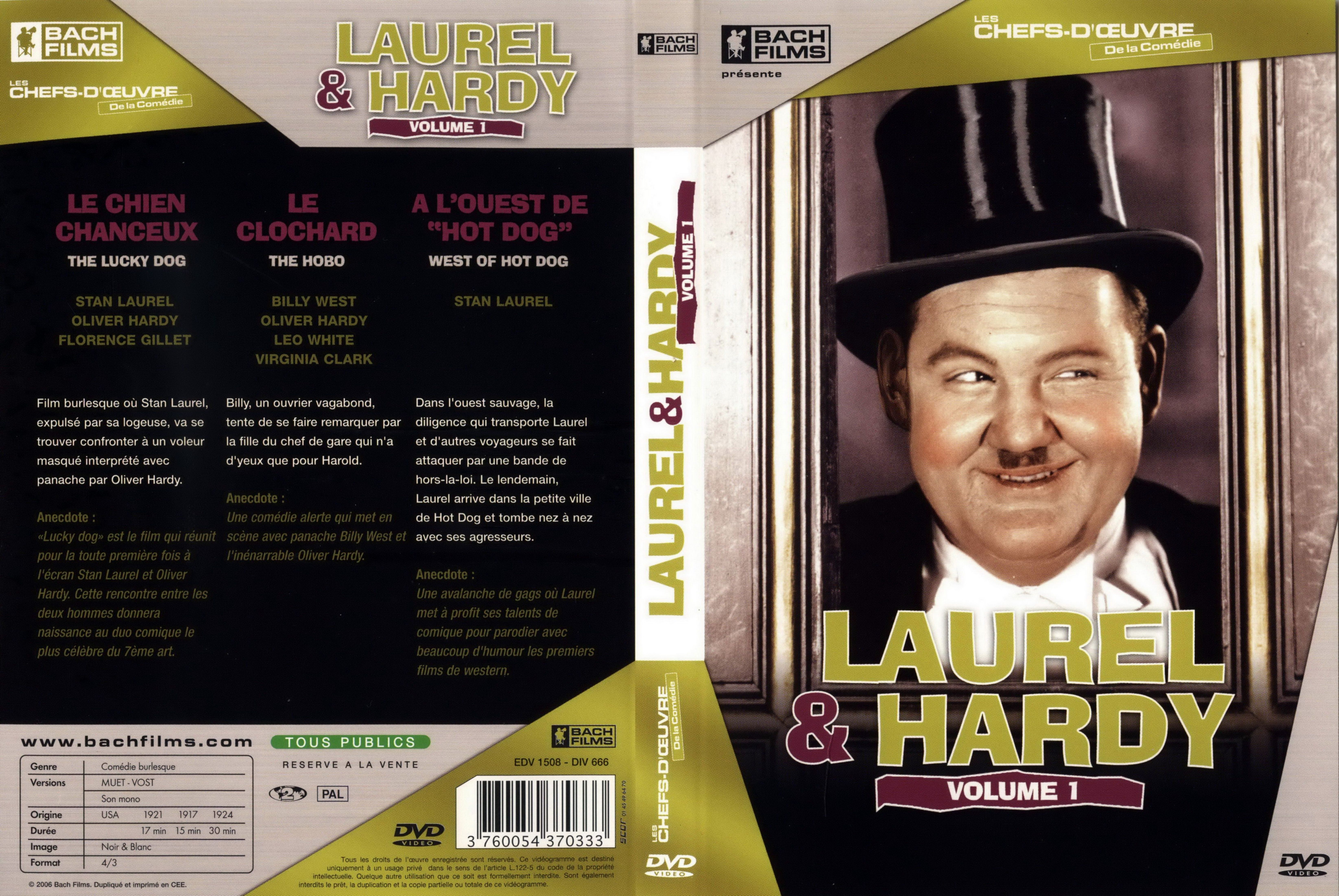 Jaquette DVD Laurel et Hardy vol 1
