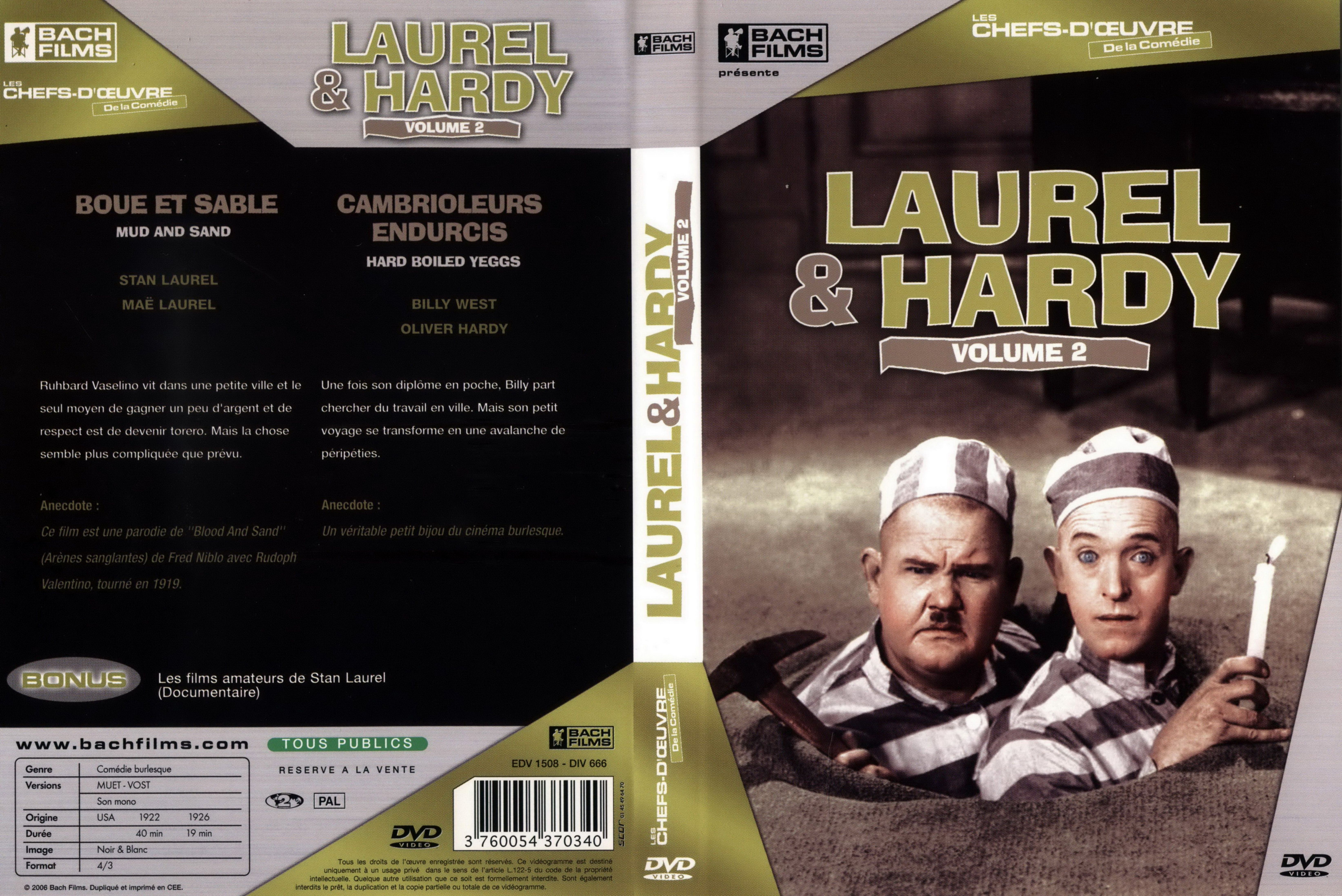 Jaquette DVD Laurel et Hardy vol 2