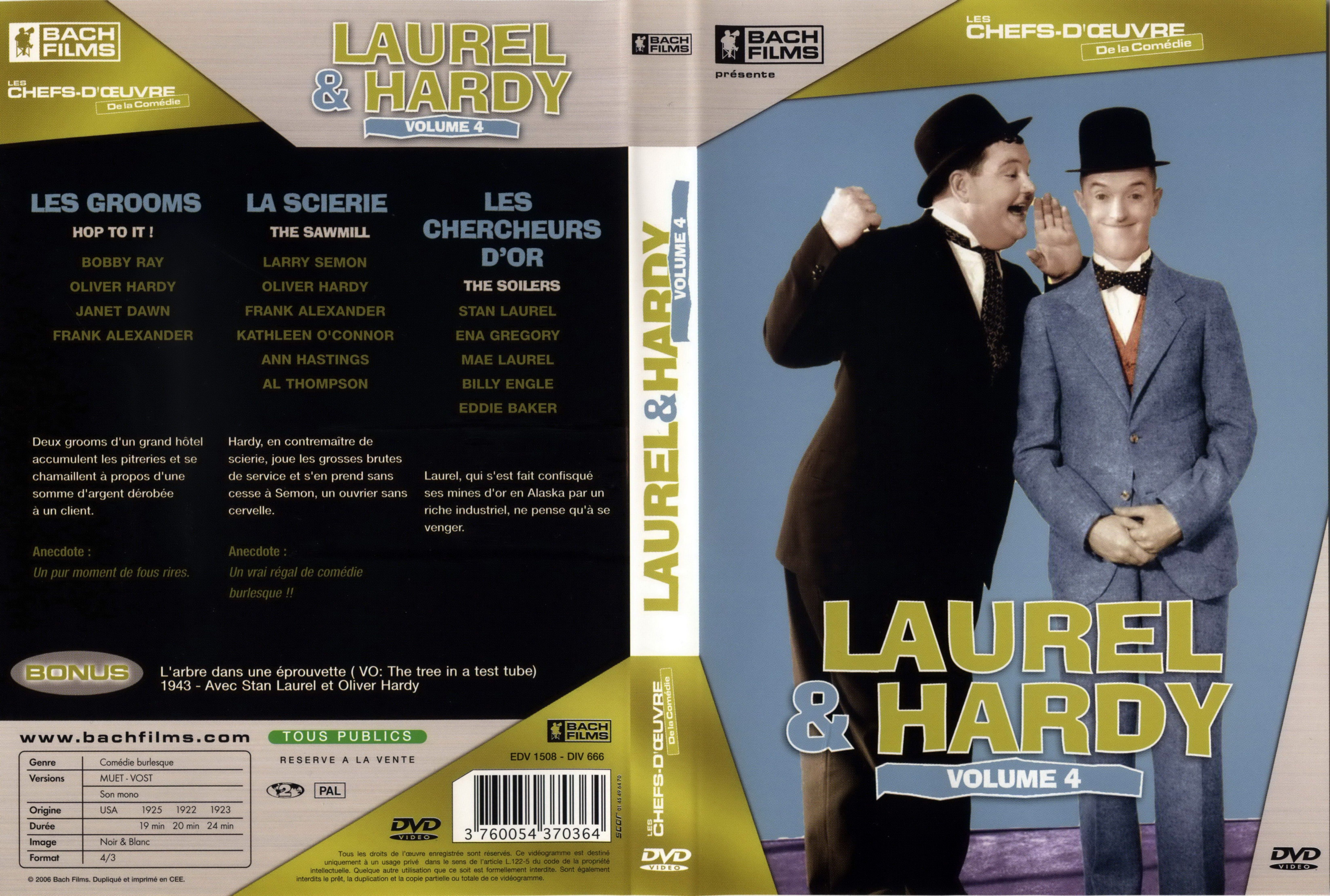 Jaquette DVD Laurel et Hardy vol 4