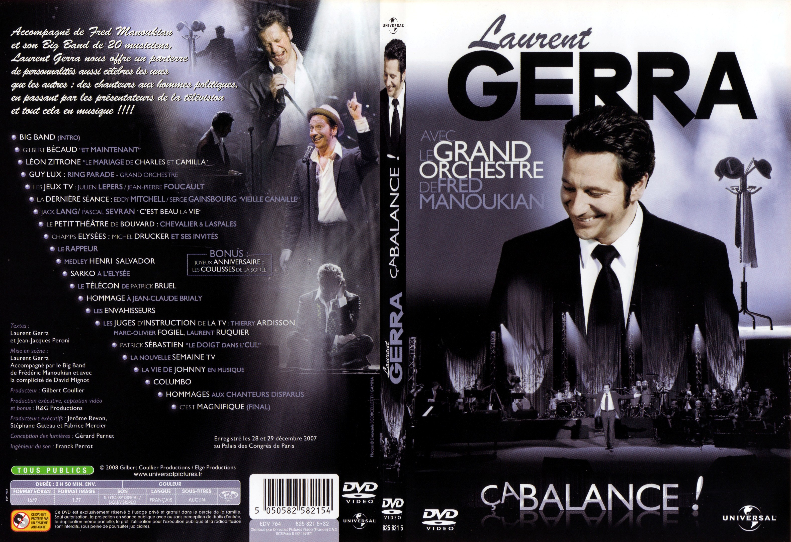 Jaquette DVD Laurent Gerra Ca balance - SLIM