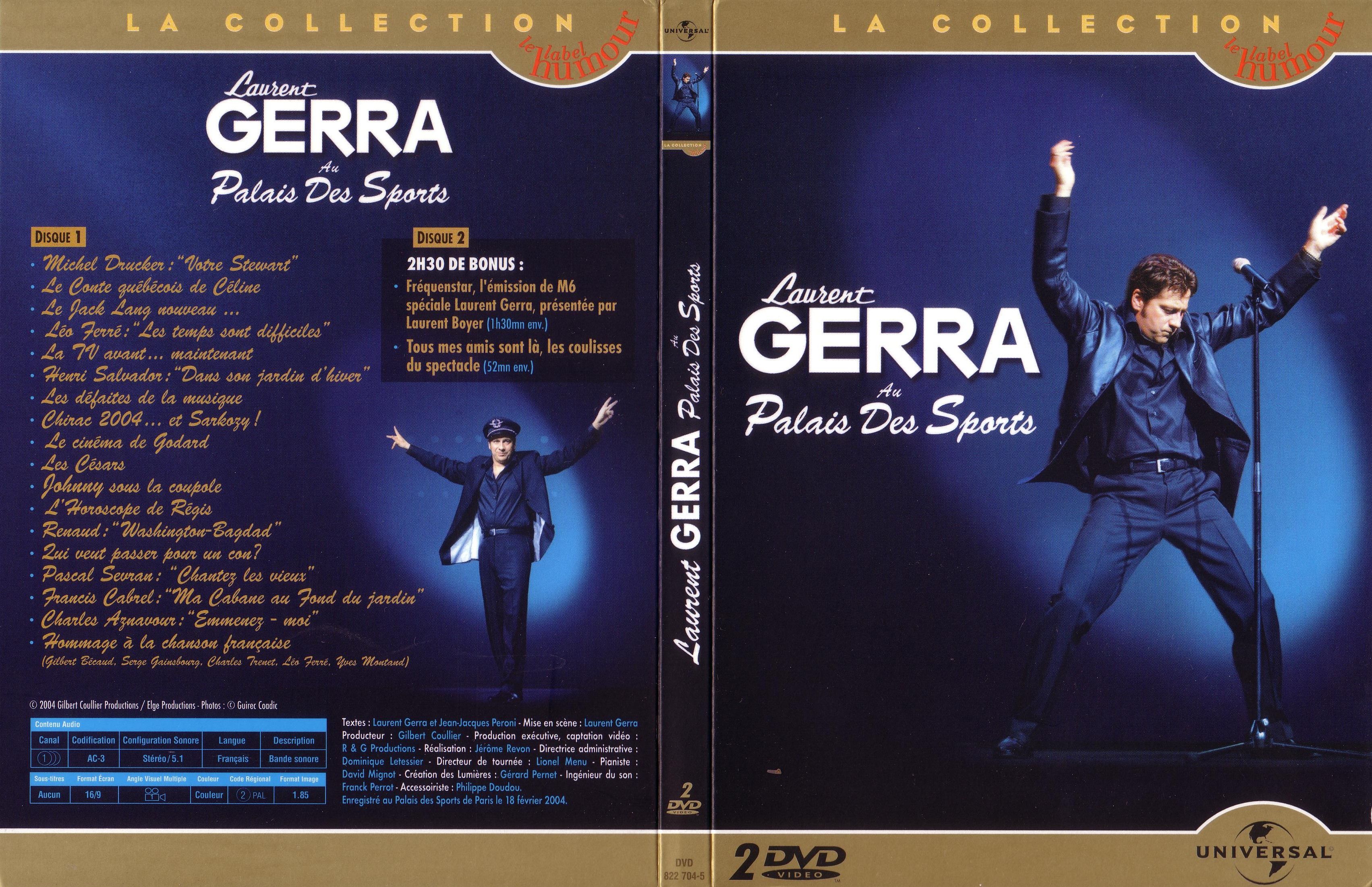 Jaquette DVD Laurent Gerra palais des sports