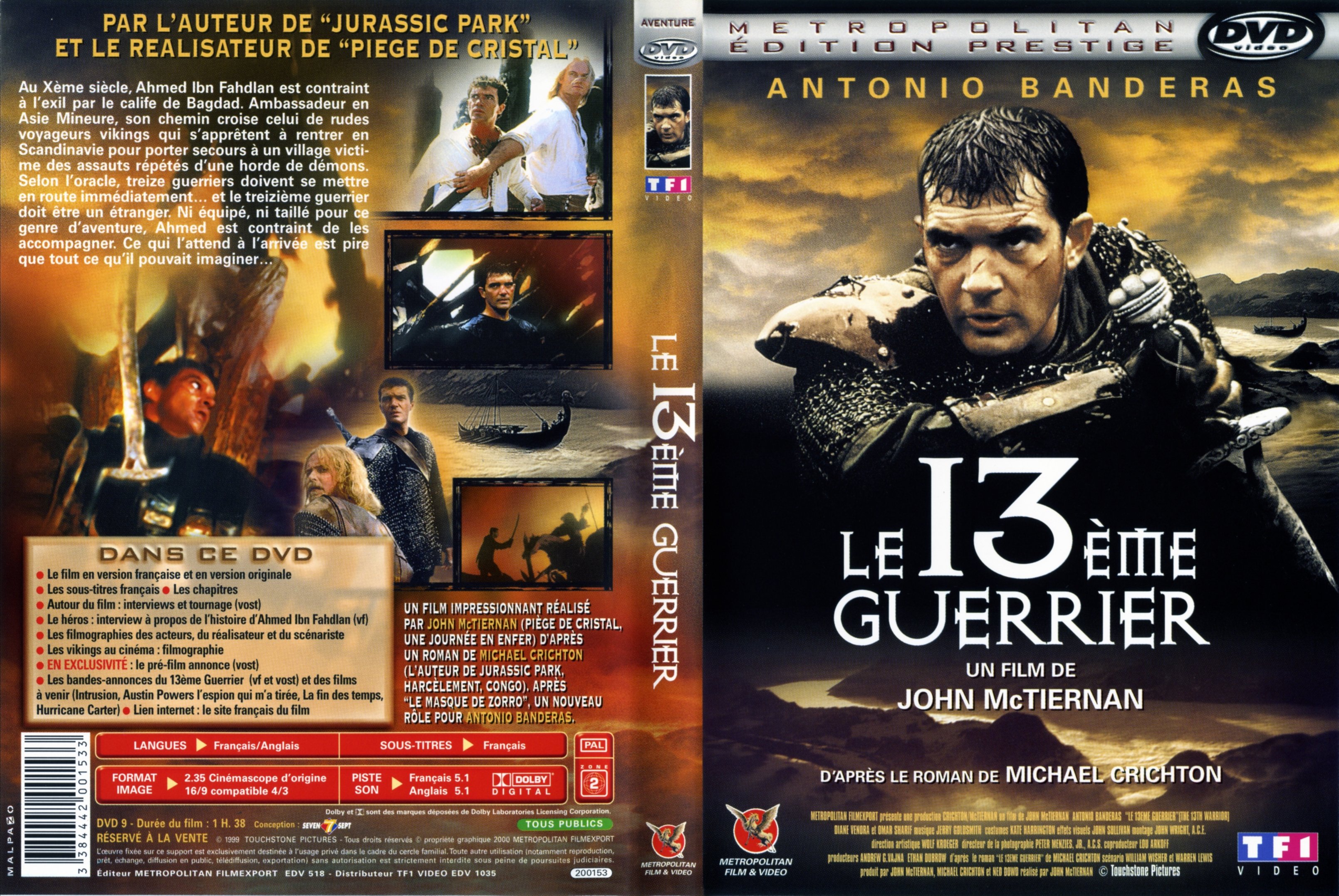 Jaquette DVD Le 13 me guerrier