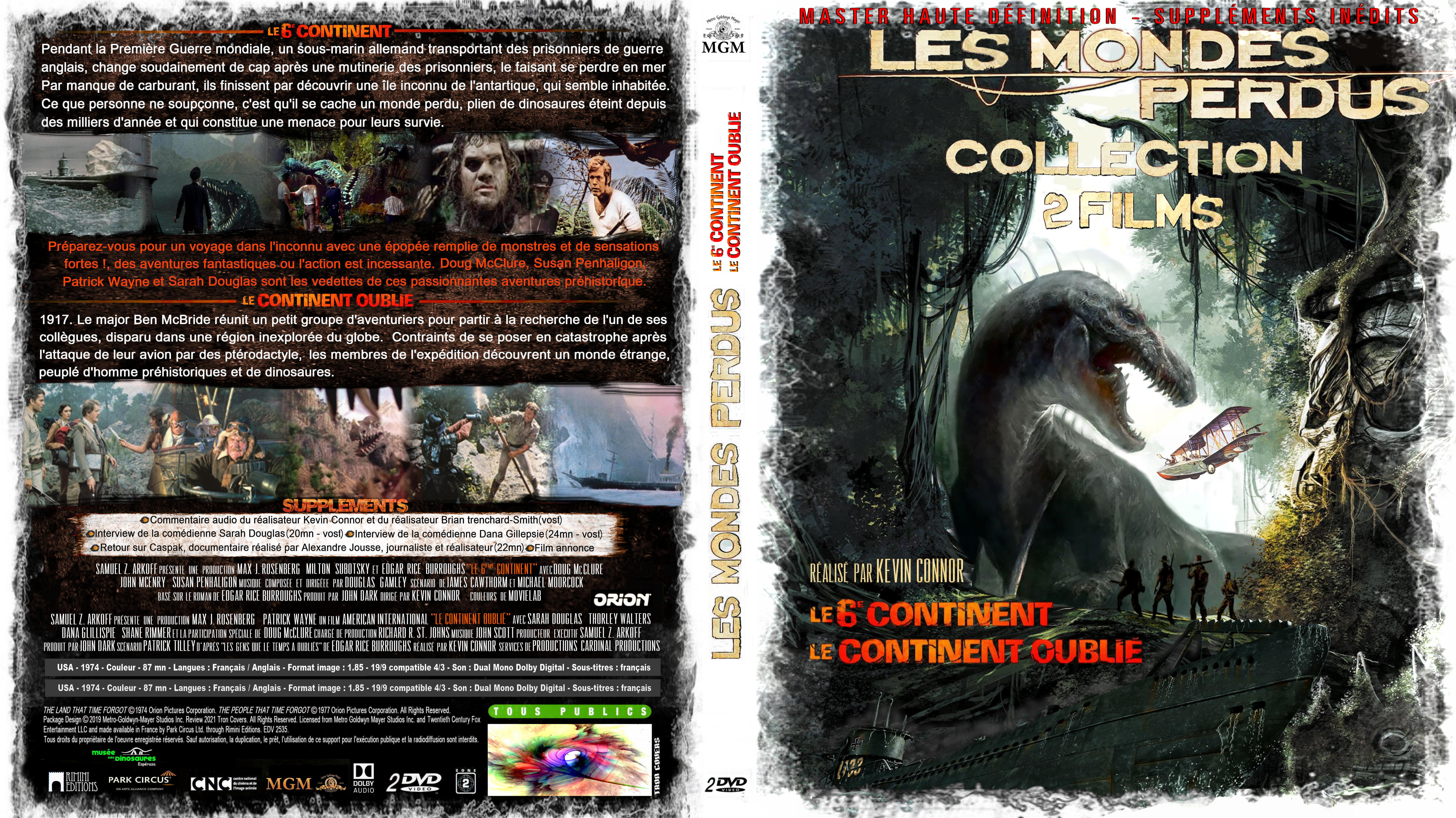 Jaquette DVD Le 6eme continent Le continent oublie COFFRET custom