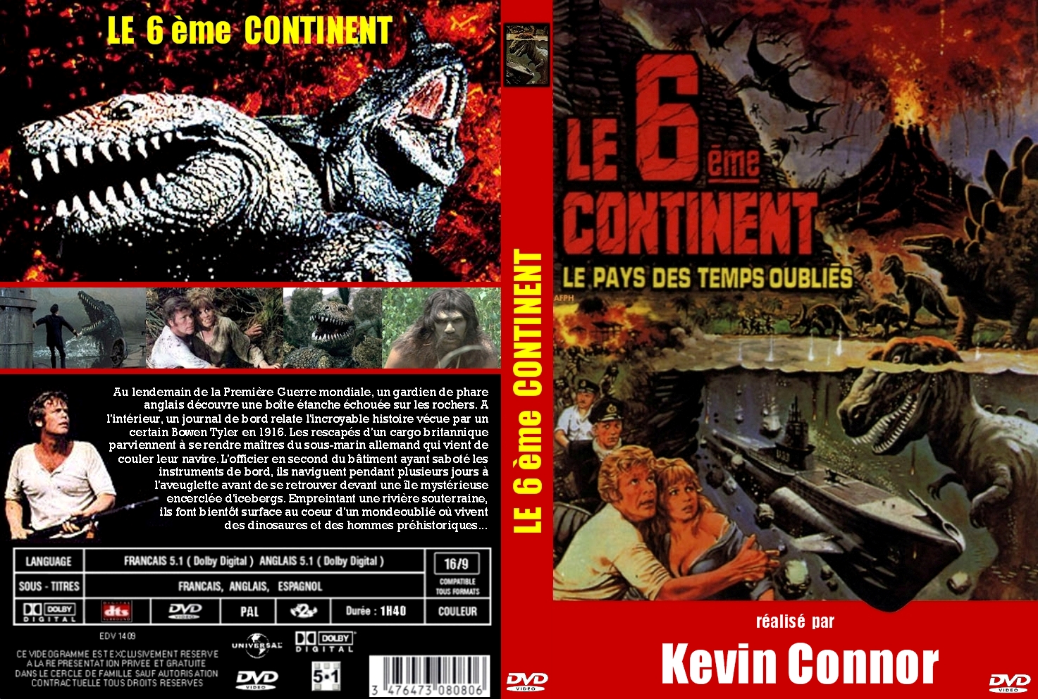 Jaquette DVD Le 6me continent custom