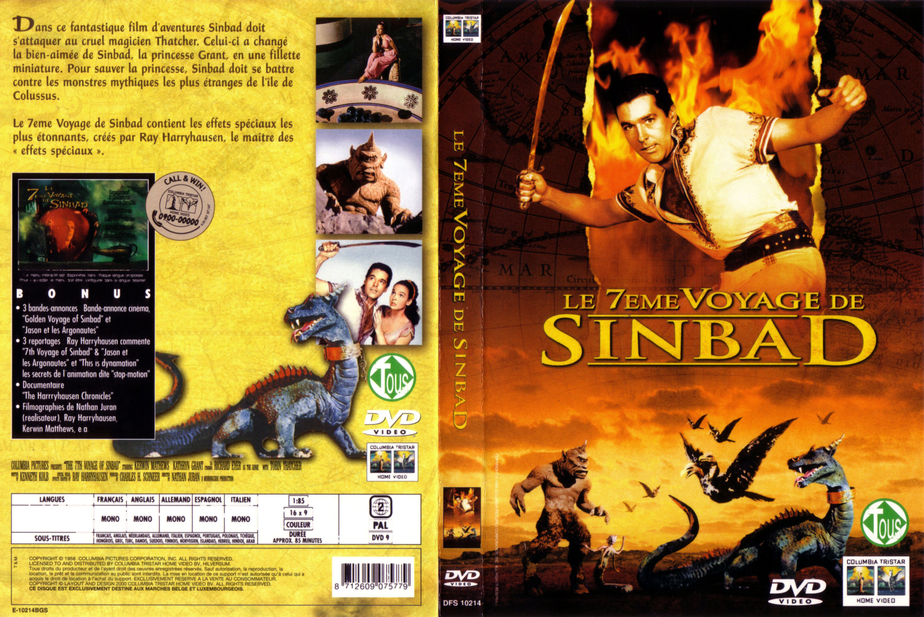 Jaquette DVD Le 7 me voyage de Sinbad v2