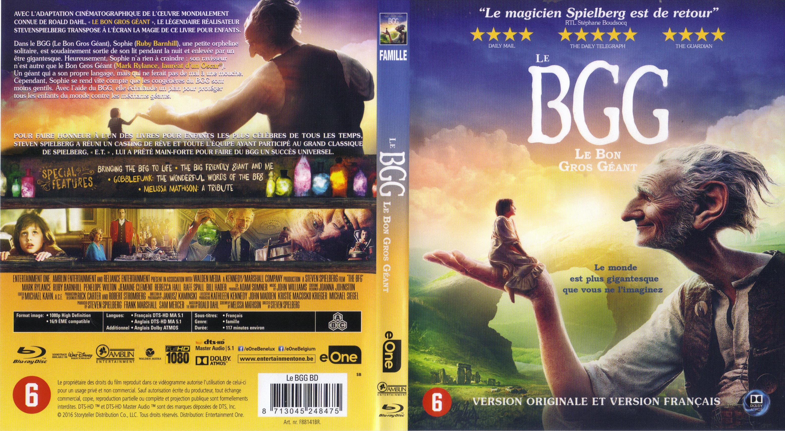 Jaquette DVD Le BGG le bon gros gant (BLU-RAY)